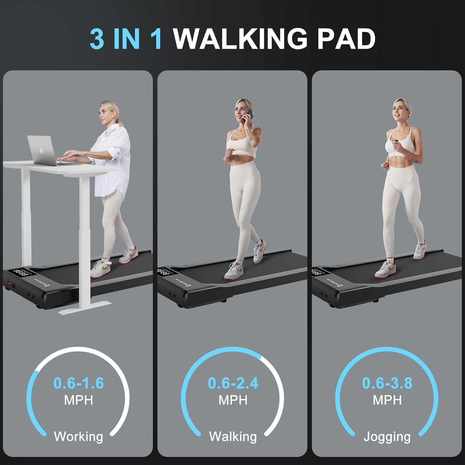 Caminadora Bajo Escritorio SupeRun 2.5 HP Compacta 136 kg
