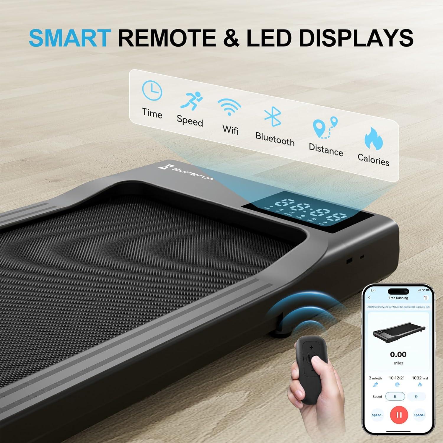 Caminadora Bajo Escritorio SupeRun 2.5 HP Compacta 136 kg