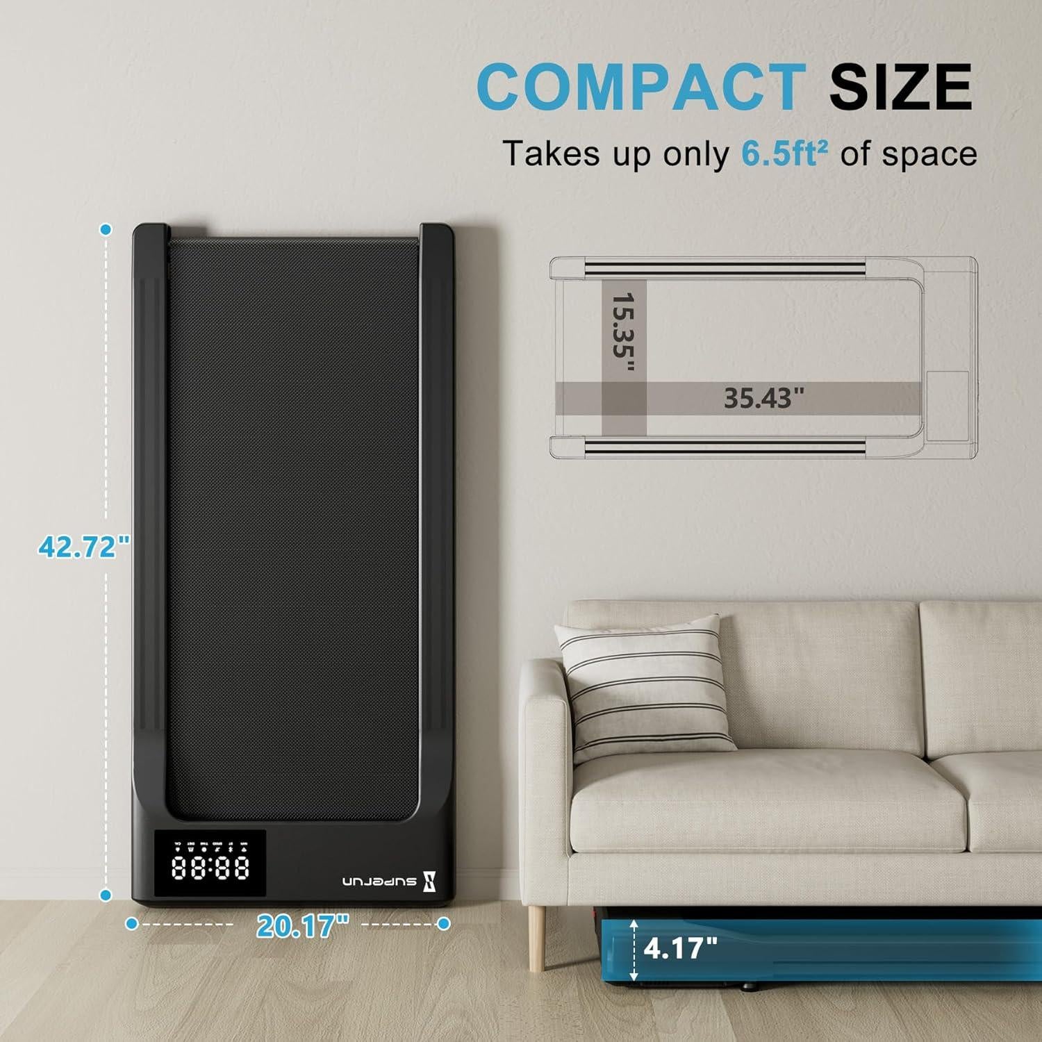 Caminadora Bajo Escritorio SupeRun 2.5 HP Compacta 136 kg