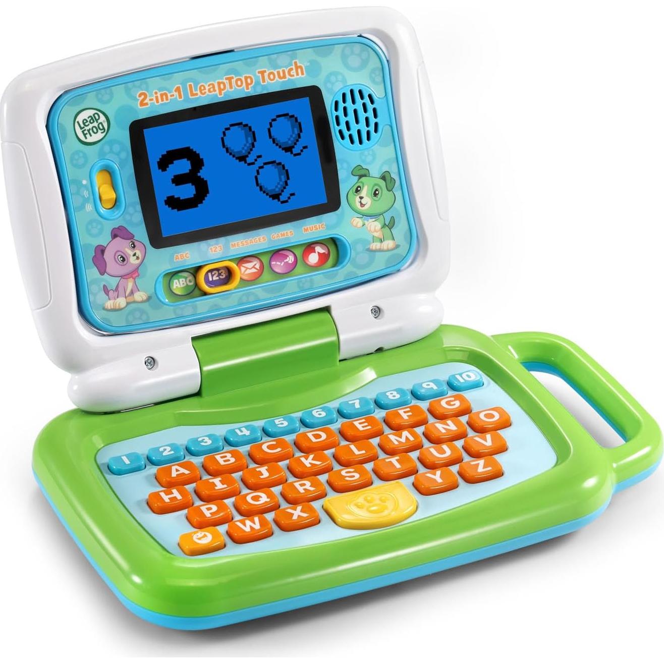 LeapFrog LeapTop Touch 2-en-1 Verde - Laptop y Tableta Infantil
