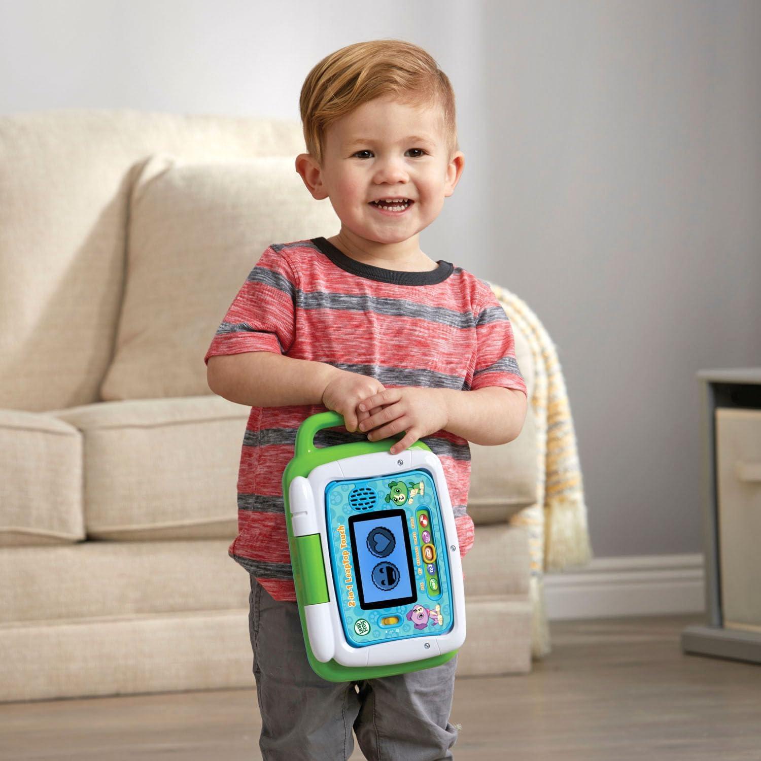 LeapFrog LeapTop Touch 2-en-1 Verde - Laptop y Tableta Infantil