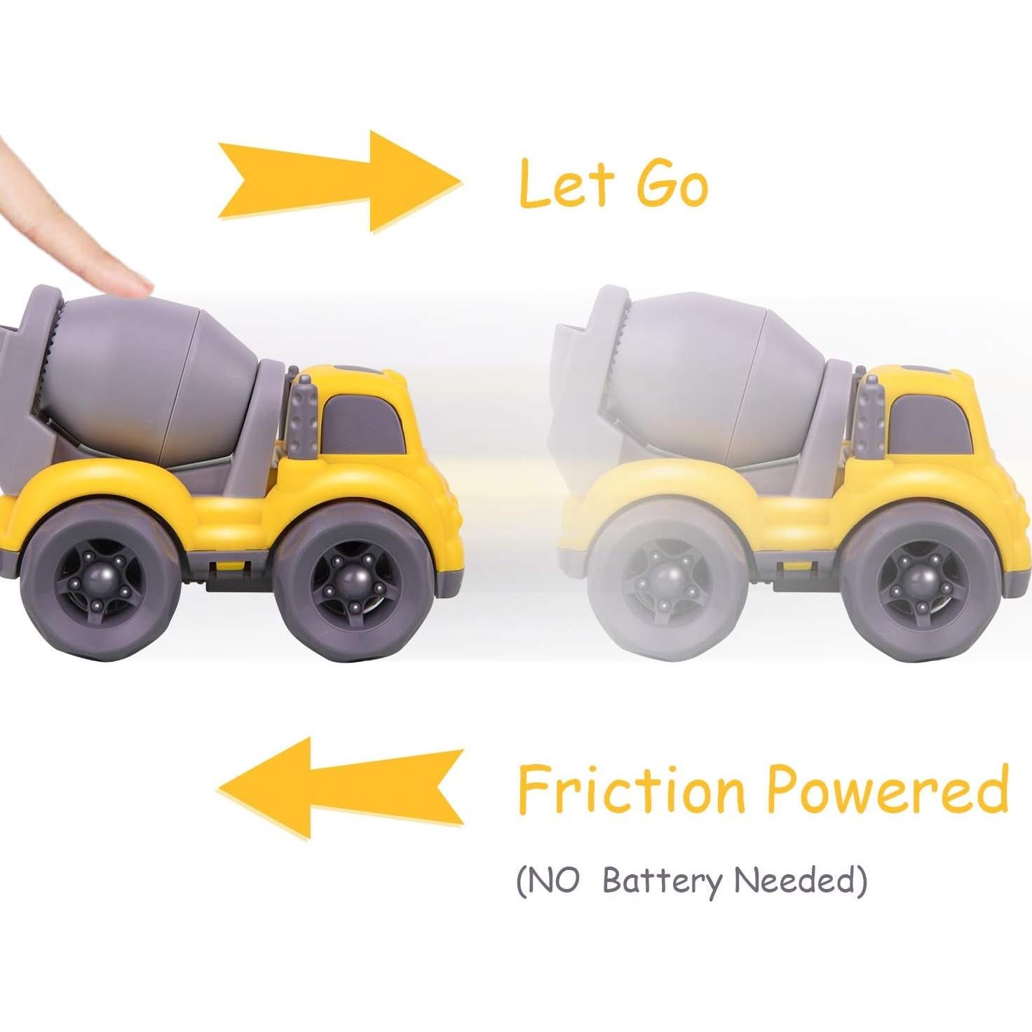 Juguetes de Coches por Fricción iPlay, iLearn - 6 Piezas