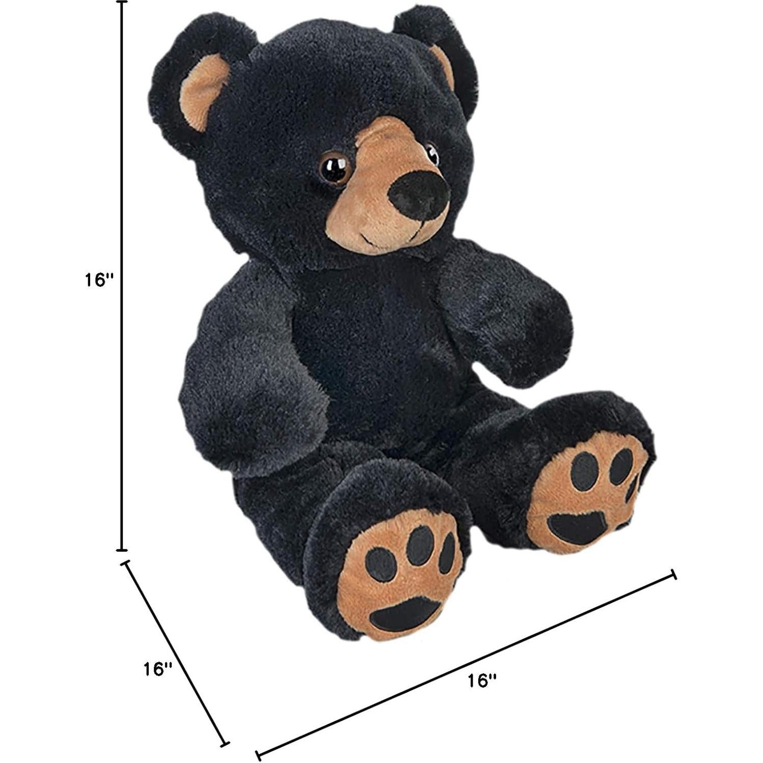 Oso Negro de Peluche Suave 40 cm Teddy Mountain