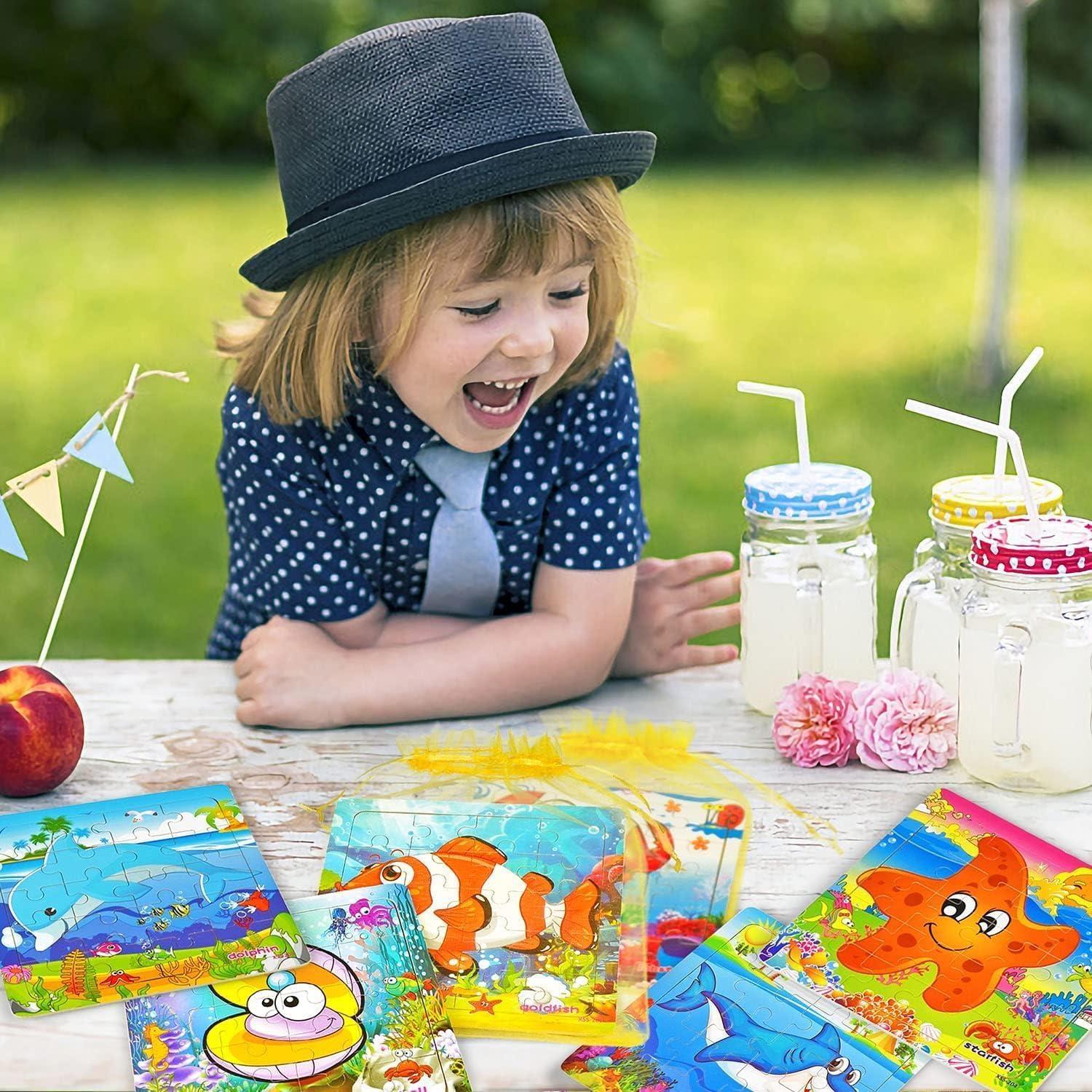 Rompecabezas de Madera Vileafy 12 Piezas Animales Marinos