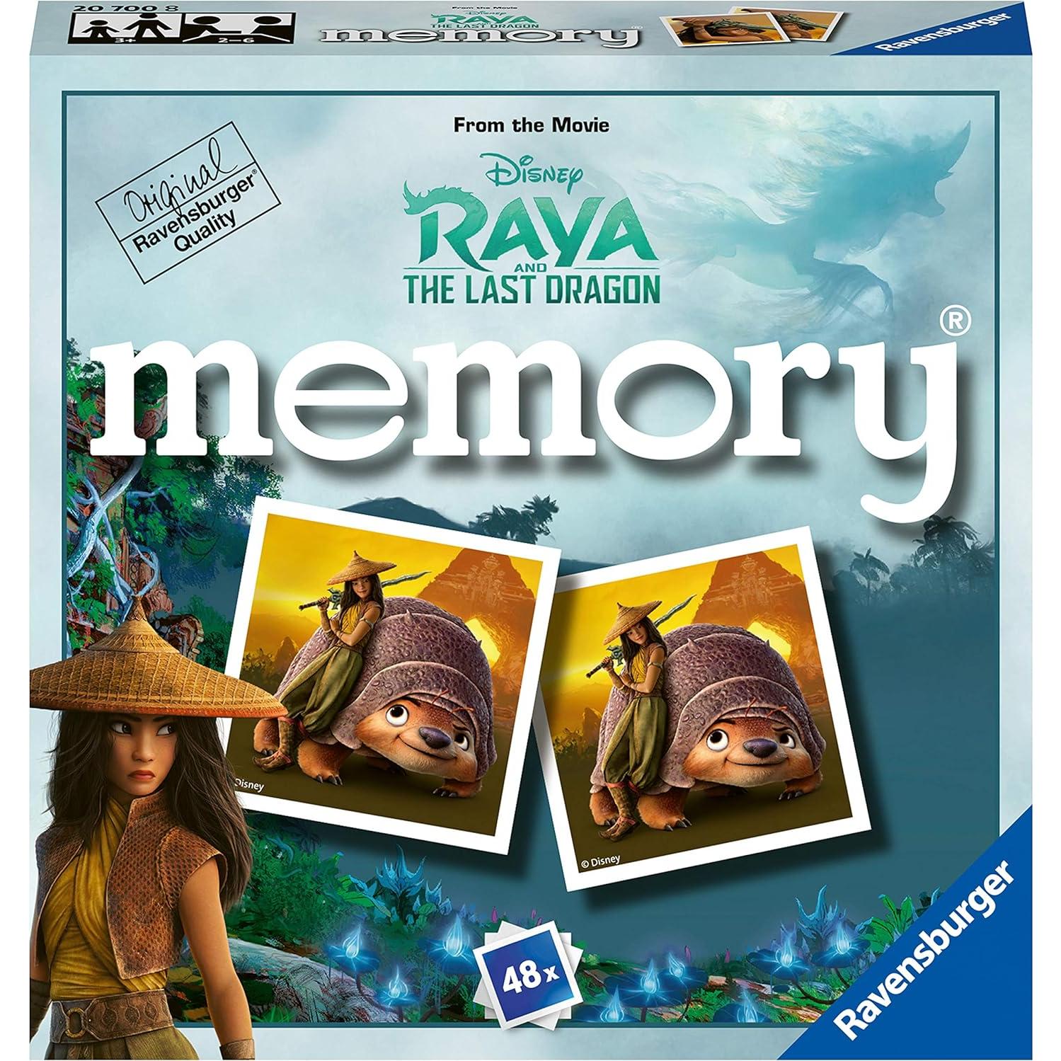 Juego de Memoria Raya y El Último Dragón Ravensburger - 48 Cartas