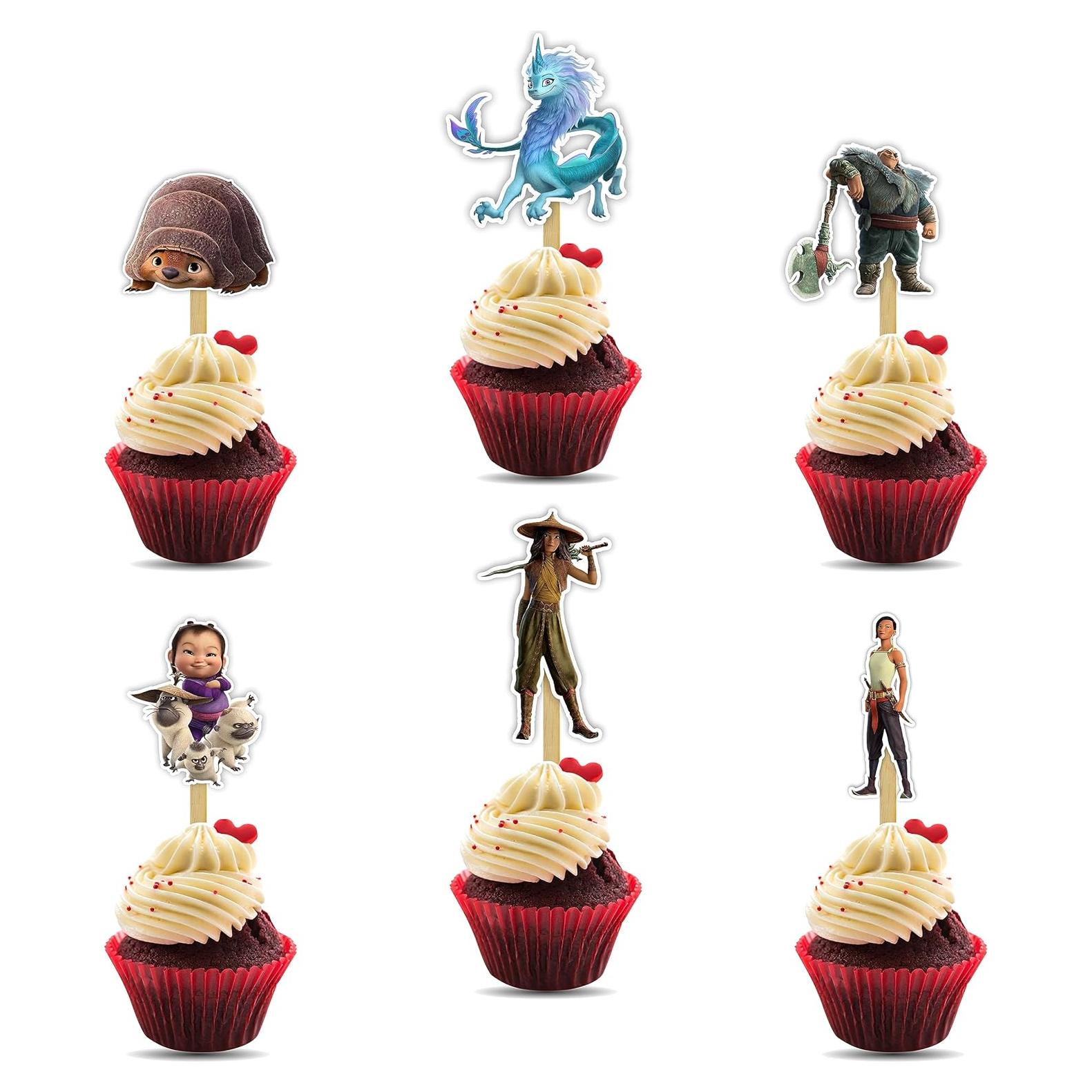 Topper de Cupcake Seyal Raya y el Último Dragón 15x7 cm