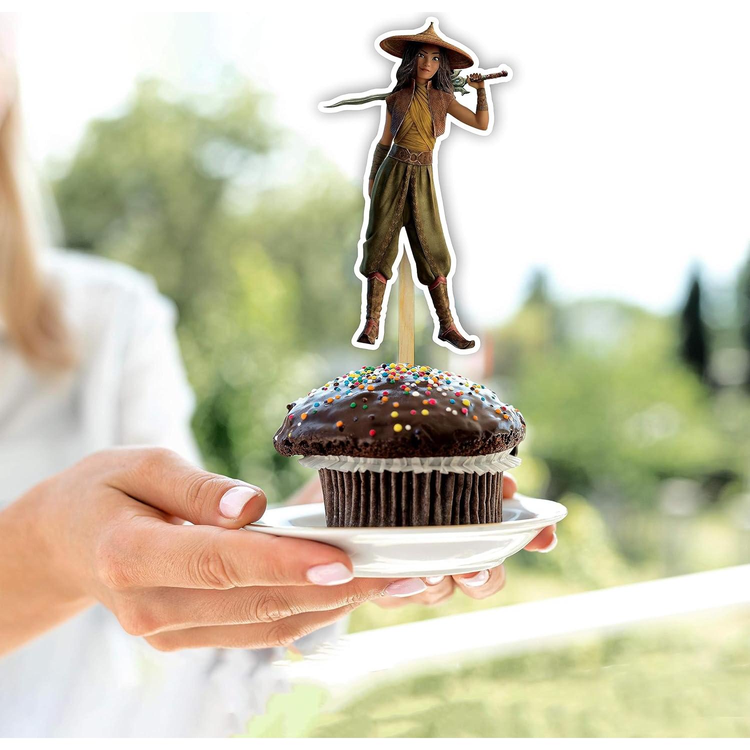 Topper de Cupcake Seyal Raya y el Último Dragón 15x7 cm