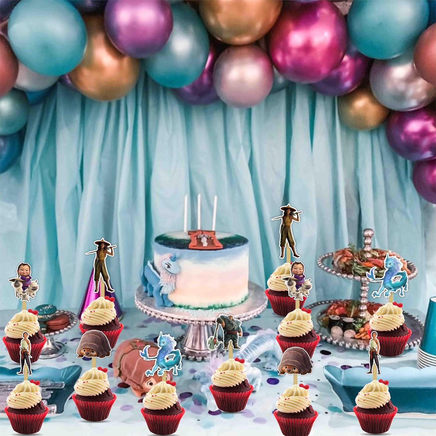 Topper de Cupcake Seyal Raya y el Último Dragón 15x7 cm