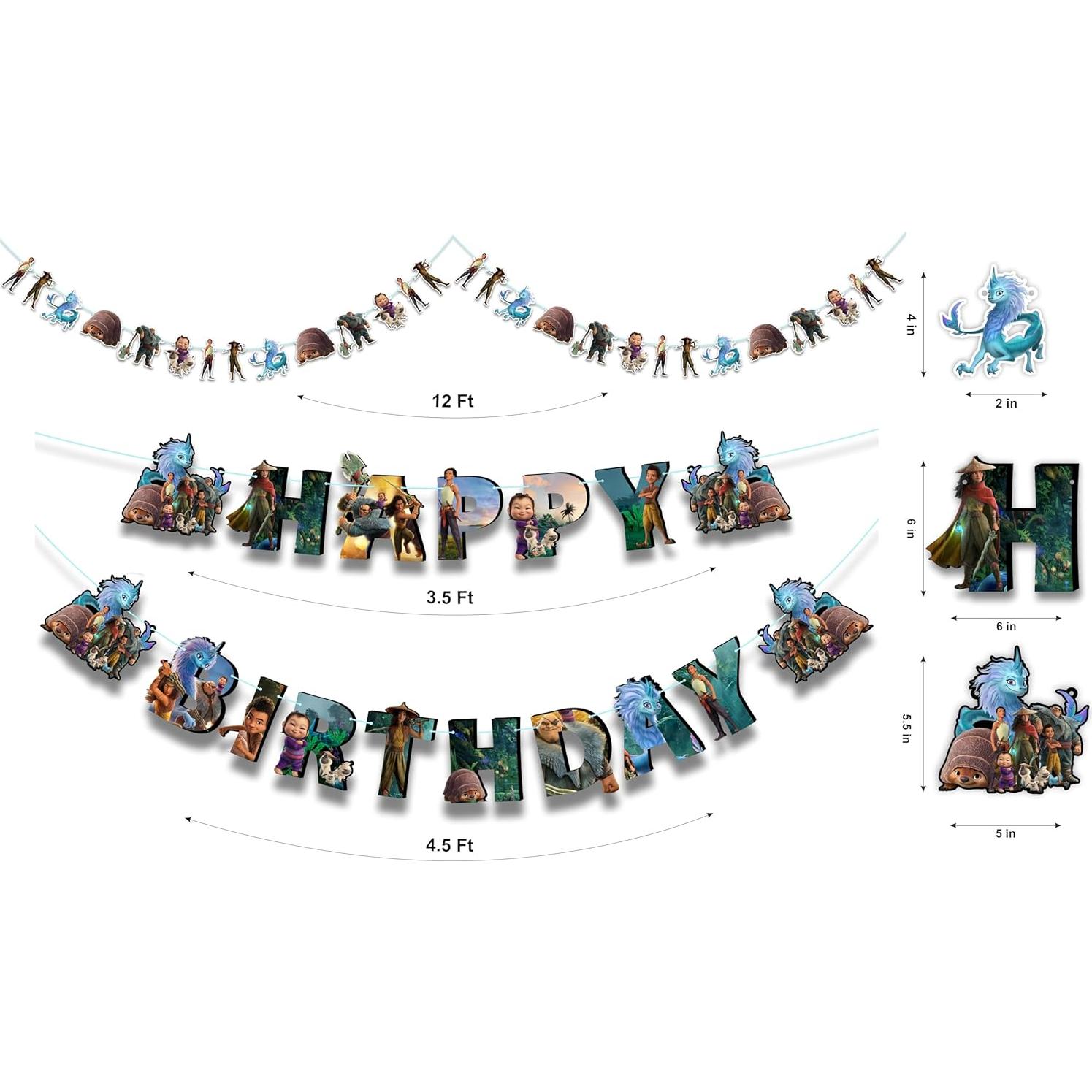 Suministros de Fiesta de Cumpleaños Raya y el Último Dragón