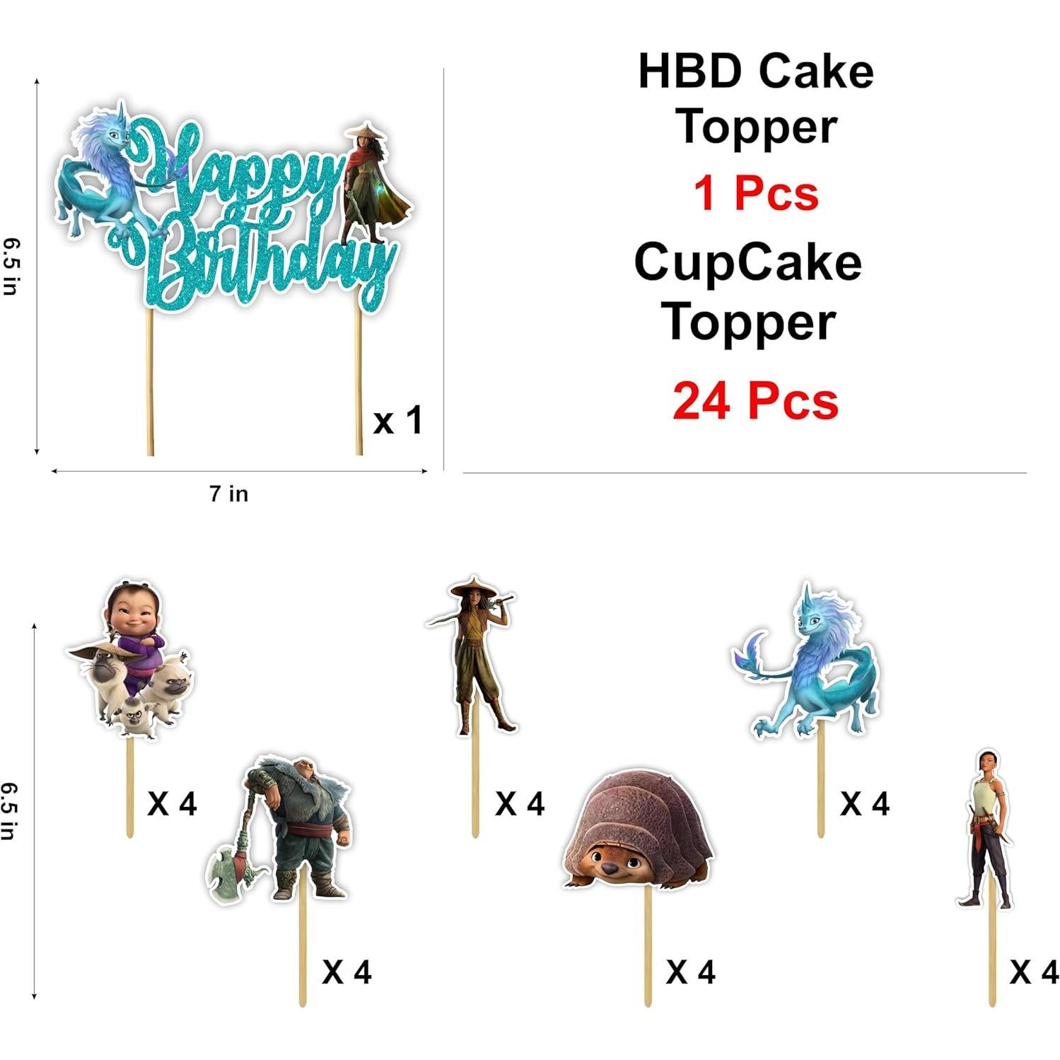 Suministros de Fiesta de Cumpleaños Raya y el Último Dragón