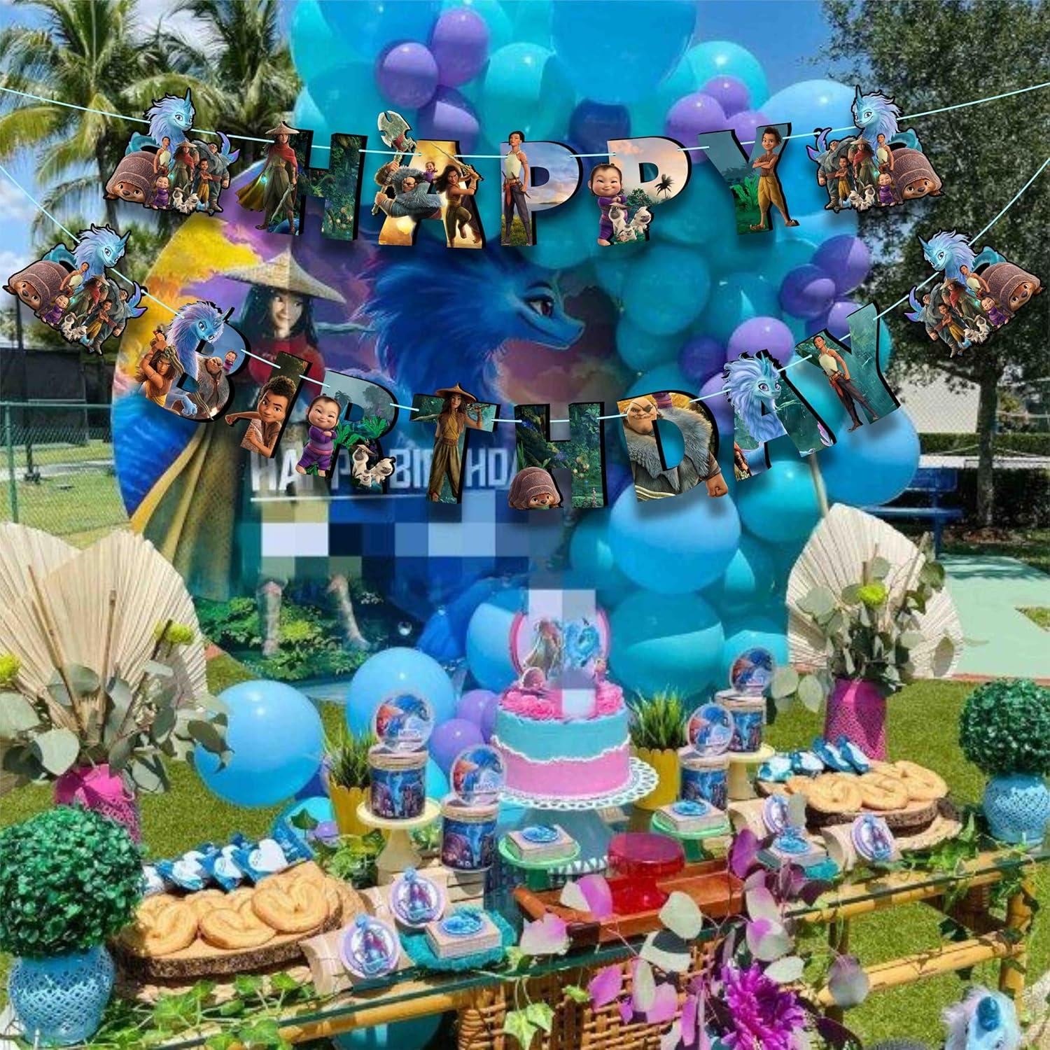 Banner de Feliz Cumpleaños Seyal Raya 3.66m x 15cm Decoración