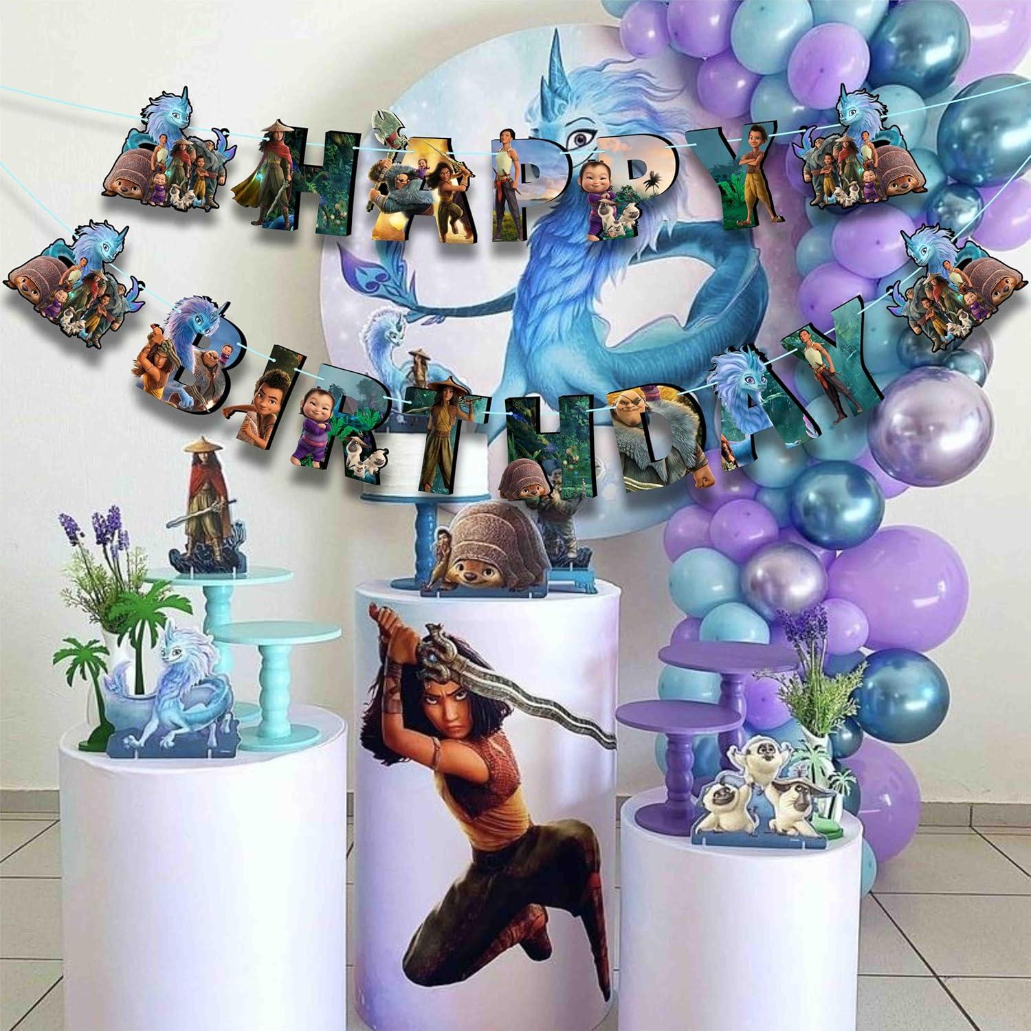 Banner de Feliz Cumpleaños Seyal Raya 3.66m x 15cm Decoración