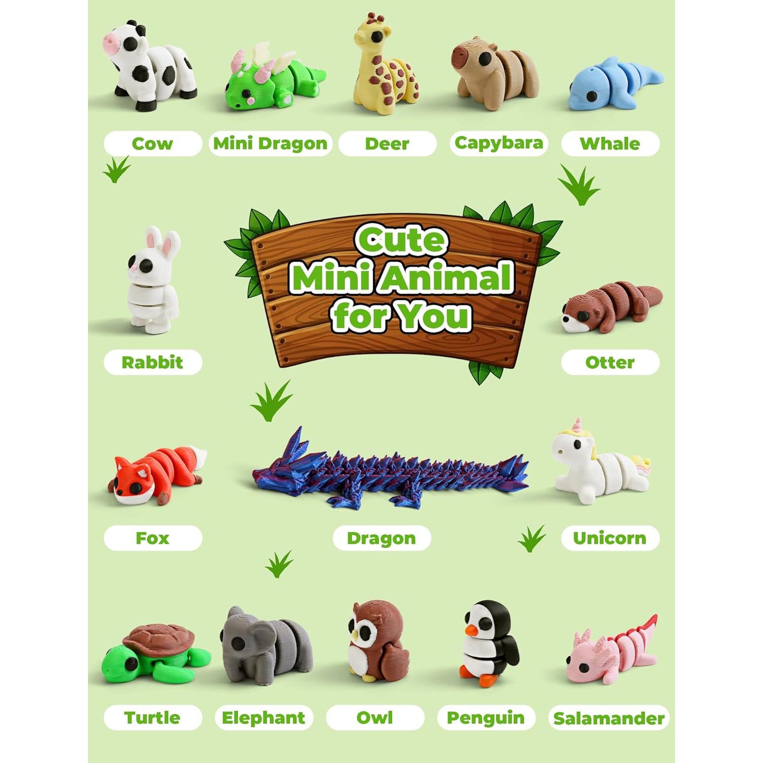 Conjunto de Juguetes de Animales 3D Eisfiel - 15 Piezas