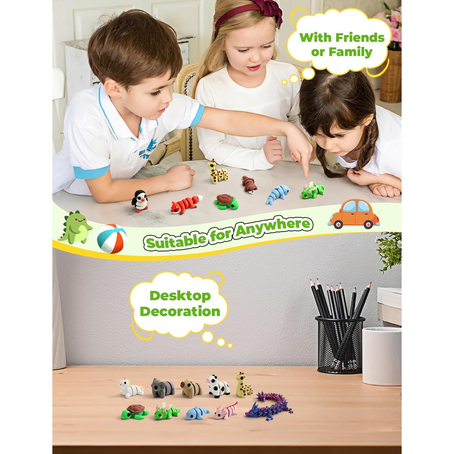 Conjunto de Juguetes de Animales 3D Eisfiel - 15 Piezas