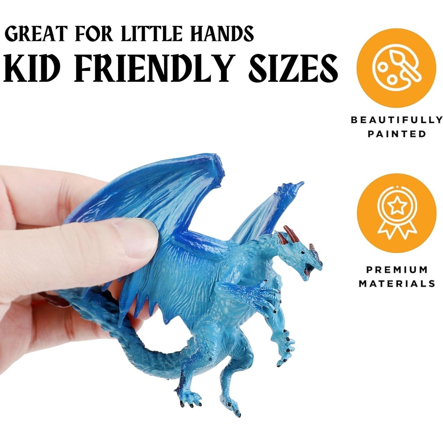 Set de 12 Figuras de Dragón Pintadas a Mano - Liberty Imports