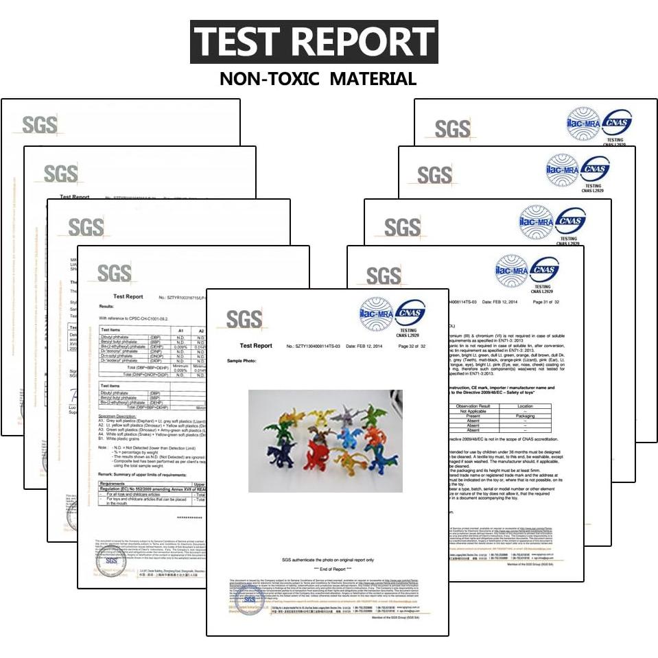 Juego de 12 Figuras de Dragón Mini 10.16 cm ValeforToy