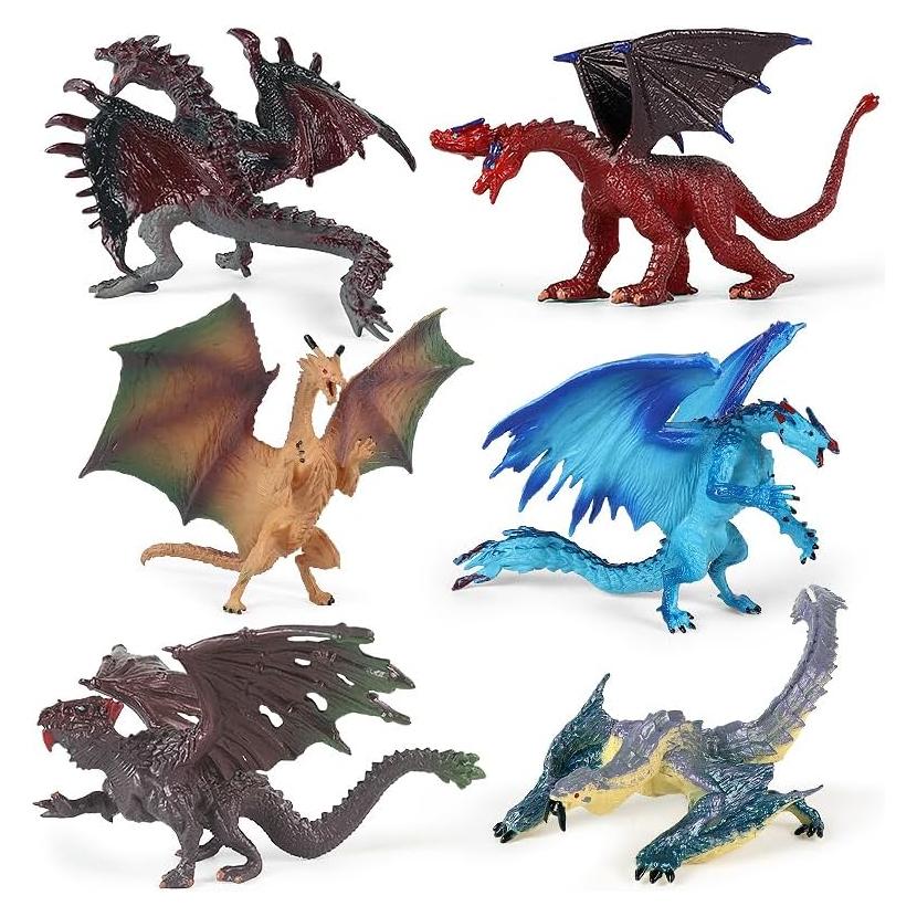 Set de 6 Figuras de Dragón EOIVSH 12.7 cm para Niños
