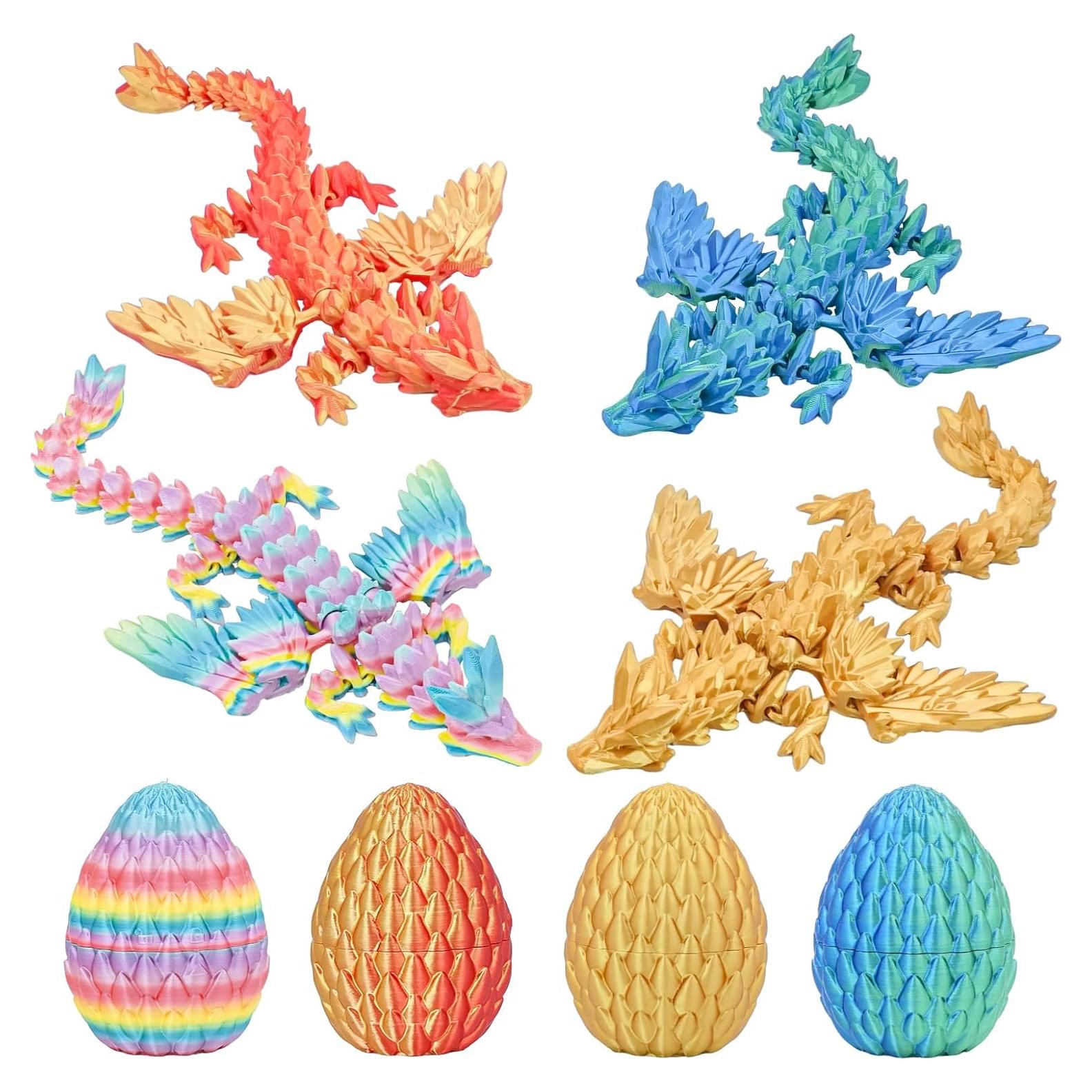 Juego de Huevos de Dragón Balkwan con Mini Dragones 4pcs