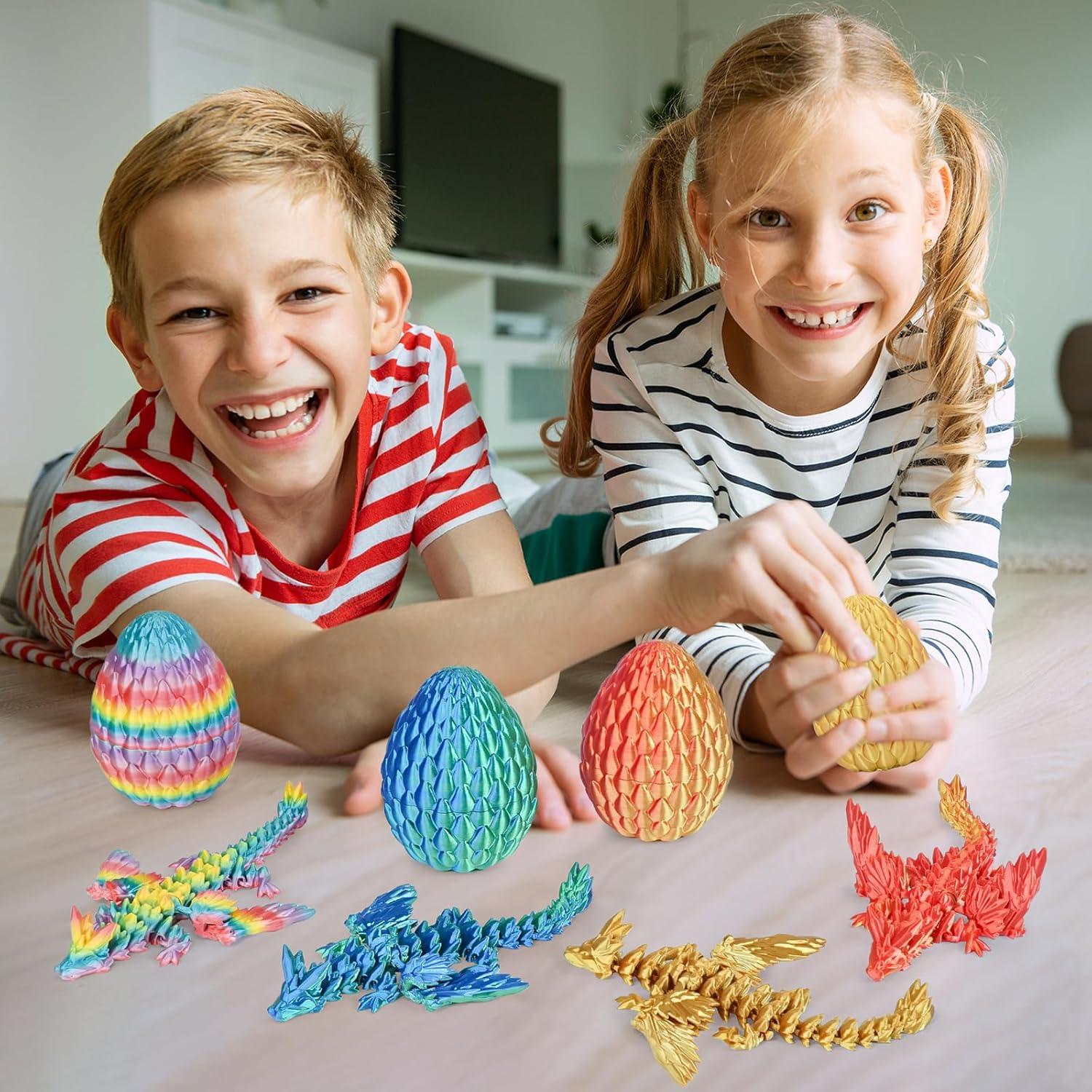 Juego de Huevos de Dragón Balkwan con Mini Dragones 4pcs