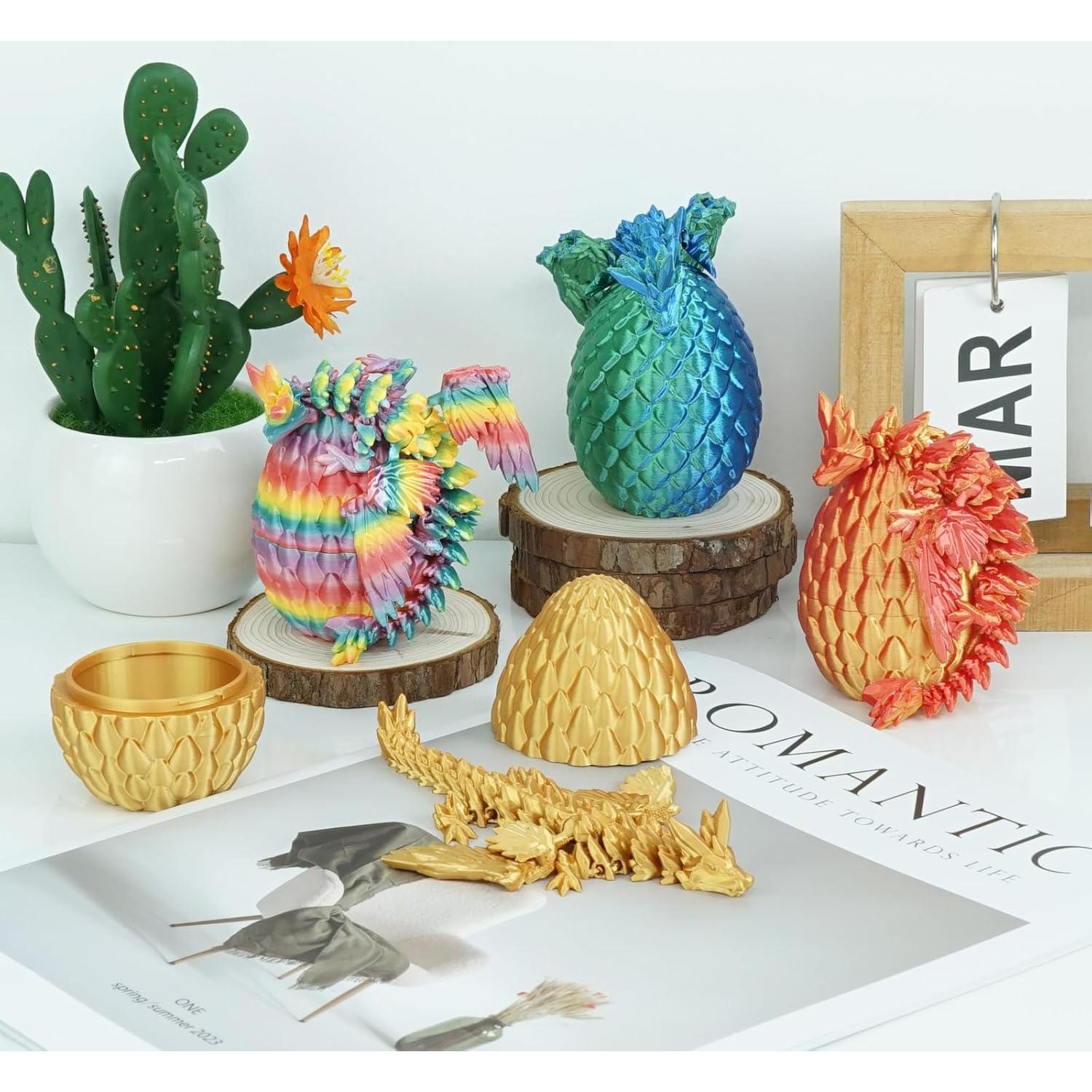 Juego de Huevos de Dragón Balkwan con Mini Dragones 4pcs