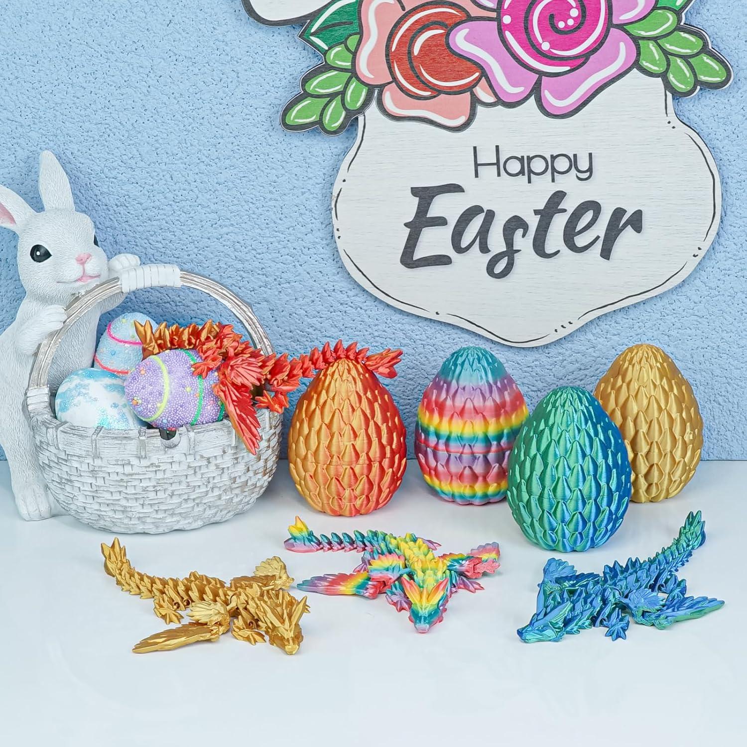 Juego de Huevos de Dragón Balkwan con Mini Dragones 4pcs