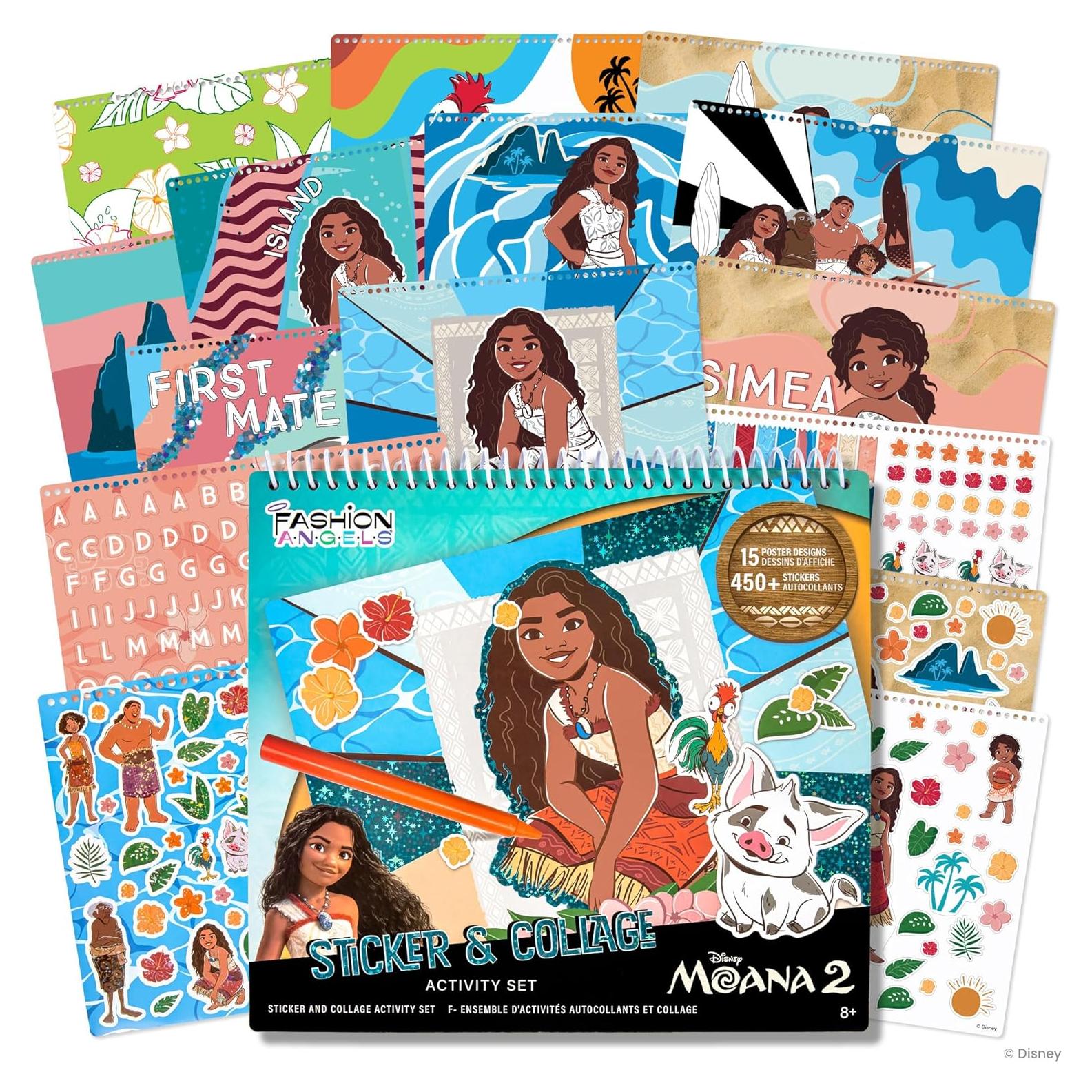 Conjunto de Pegatinas y Collage Disney Moana 450+ Piezas