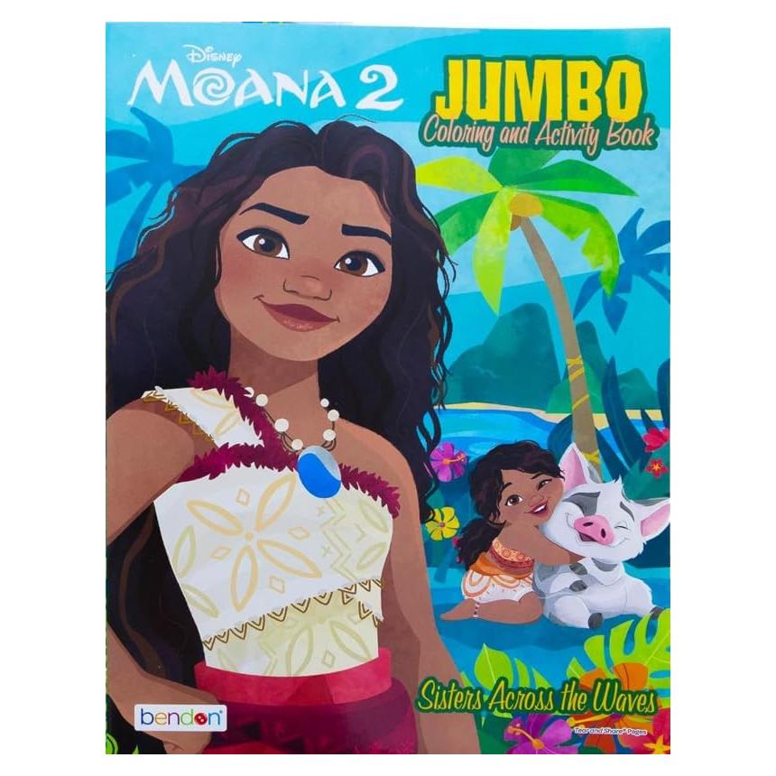 Libro de Colorear Jumbo Disney Moana 2 - Hermanas a Través de las Olas