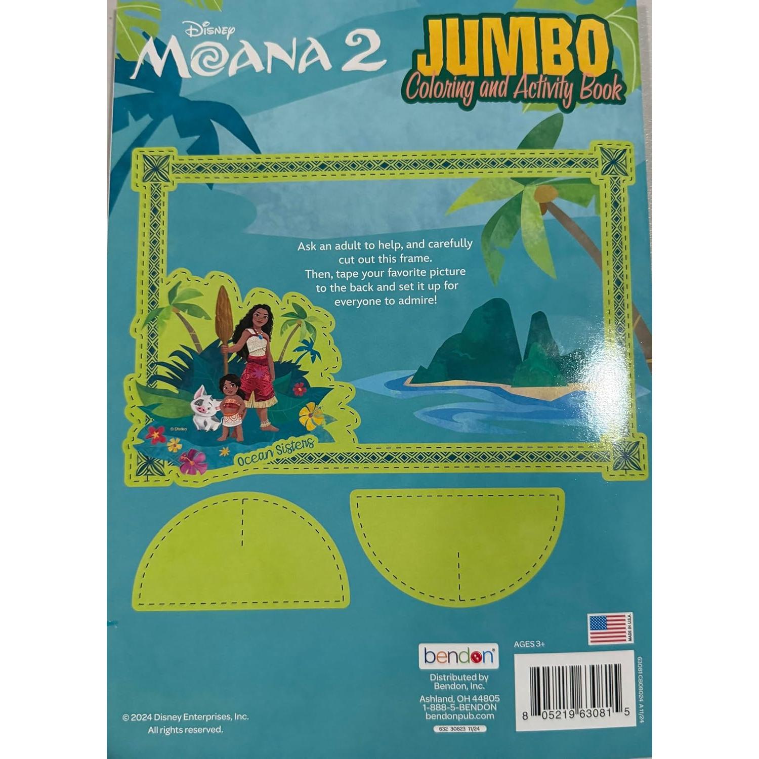 Libro de Colorear Jumbo Disney Moana 2 - Hermanas a Través de las Olas