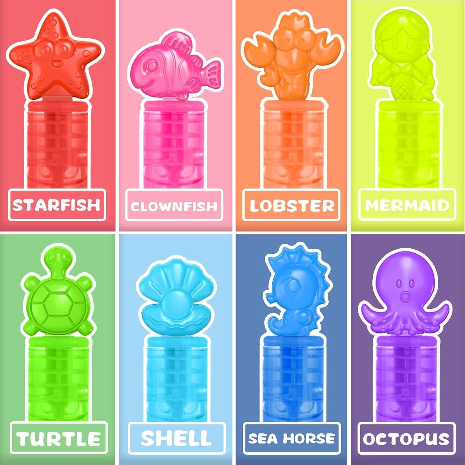 Paquete de 32 Mini Varitas de Burbujas Cawiew para Niños