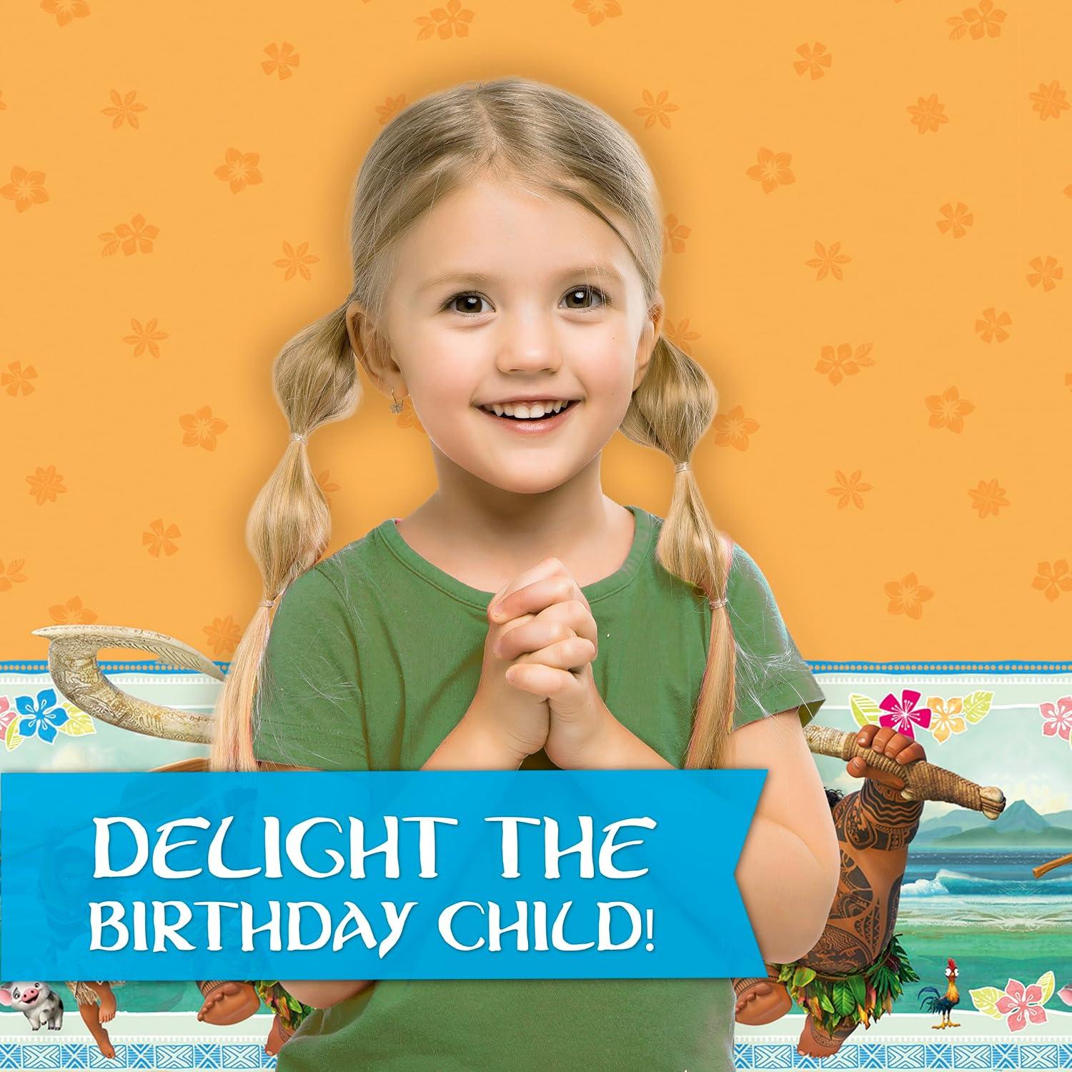 Decoraciones de Cumpleaños Moana | Vajilla para 16 Invitados