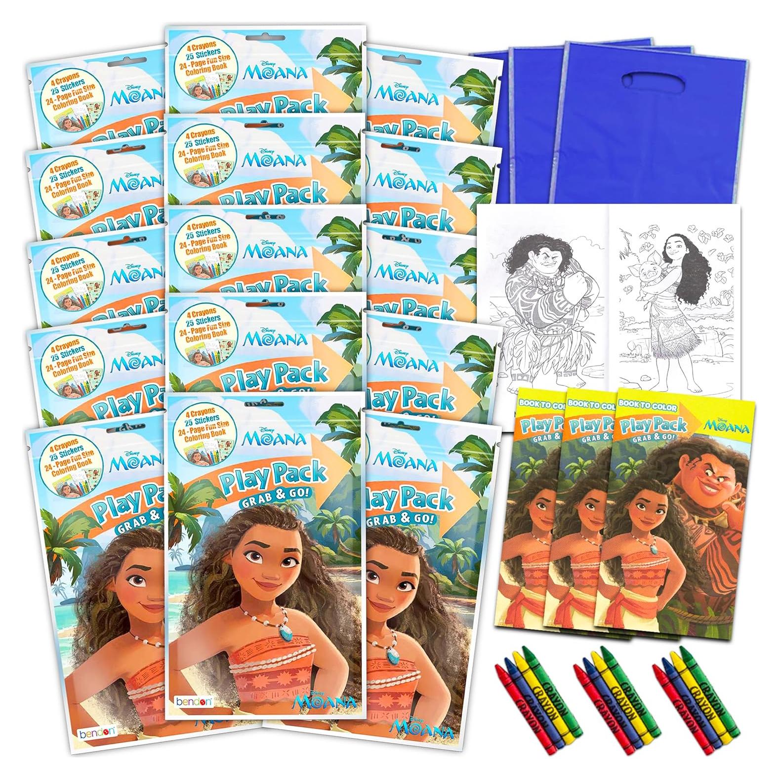 Conjunto de 15 Paquetes de Juego Disney Moana para Niños