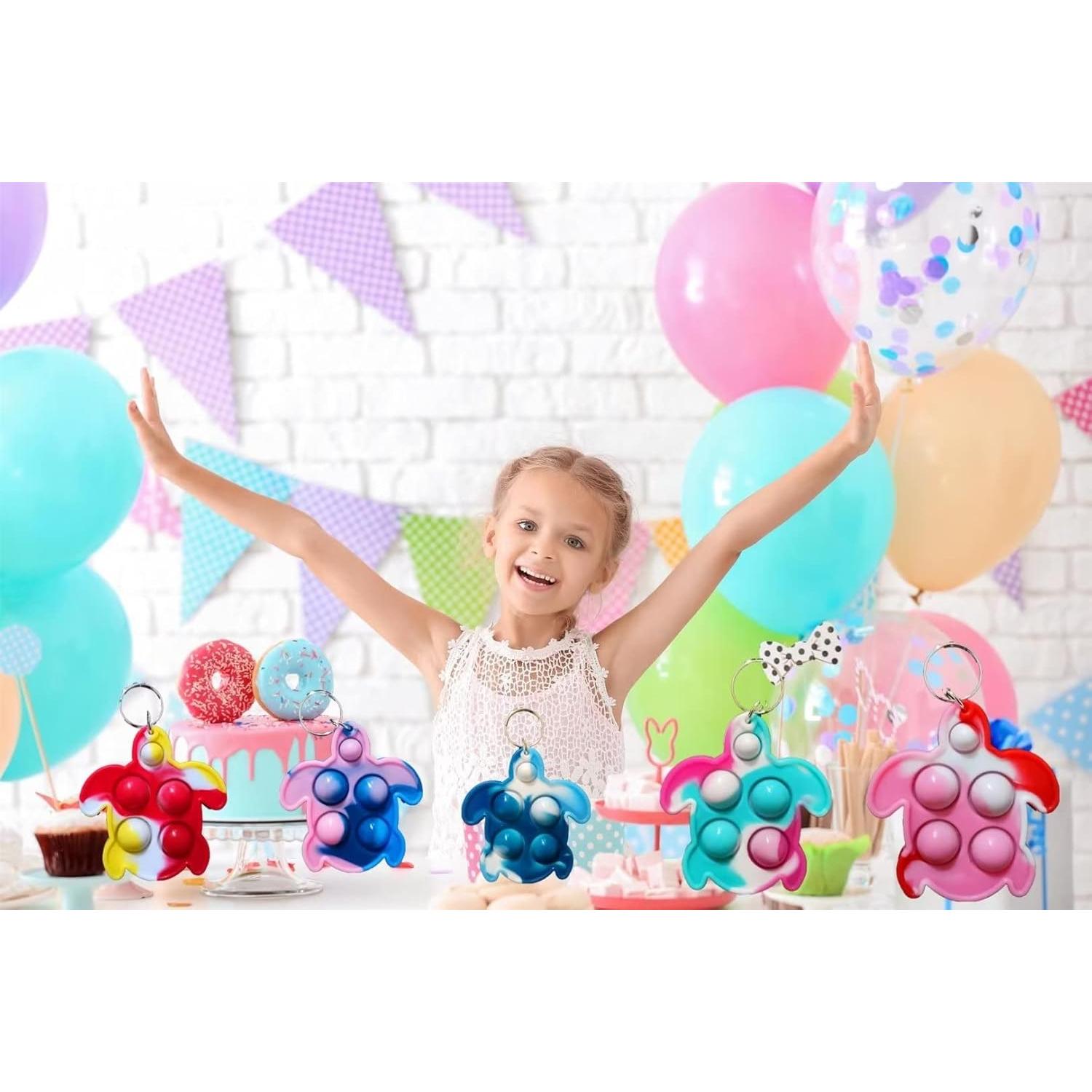 20 Llaveros Tortuga Pop Mini Roaqua - Juguetes de Fiesta