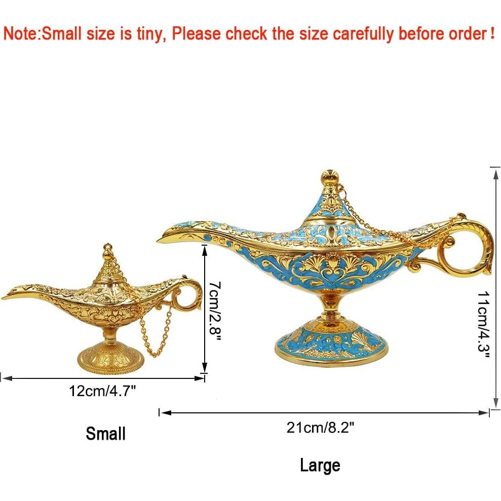 Lámpara Mágica de Aladino Hora de Aladino Pequeña Azul