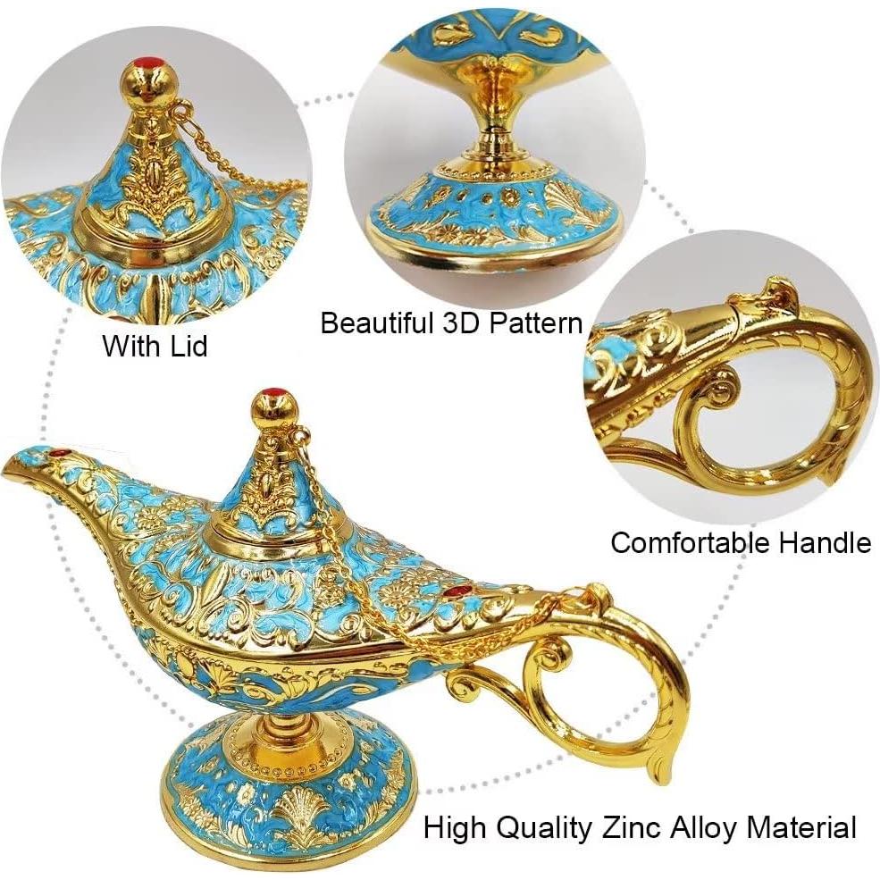 Lámpara Mágica de Aladino Hora de Aladino Pequeña Azul