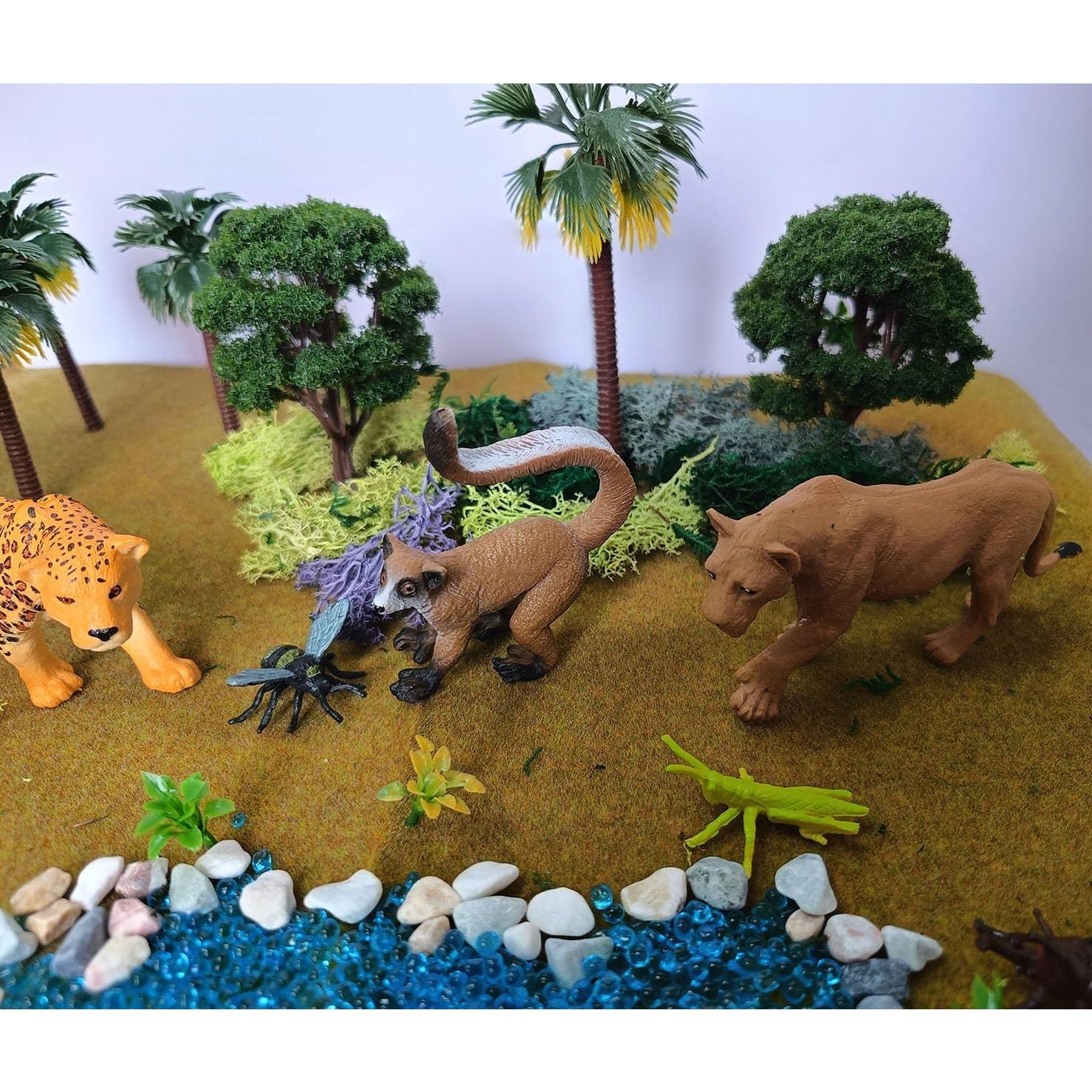 49 Piezas Figuras de Animales de Selva ShenZhen 3.8-6.4 cm