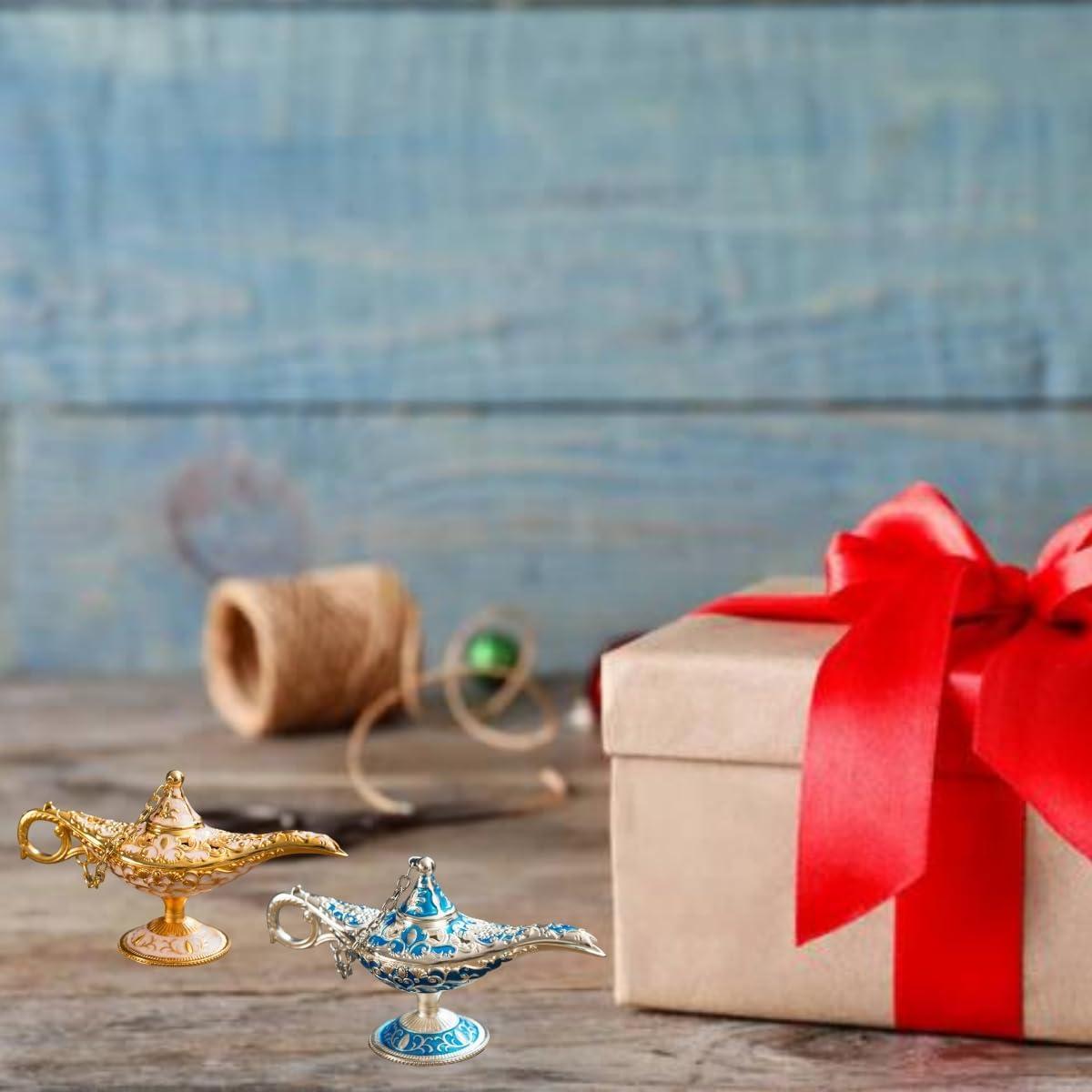 Lámpara de Aladino Decorativa Nannan 12 cm Blanco Vintage