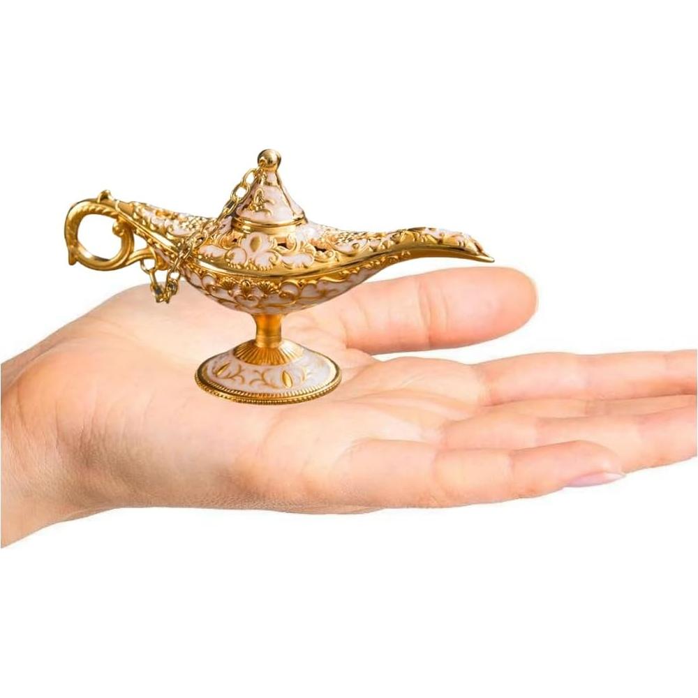 Lámpara de Aladino Decorativa Nannan 12 cm Blanco Vintage