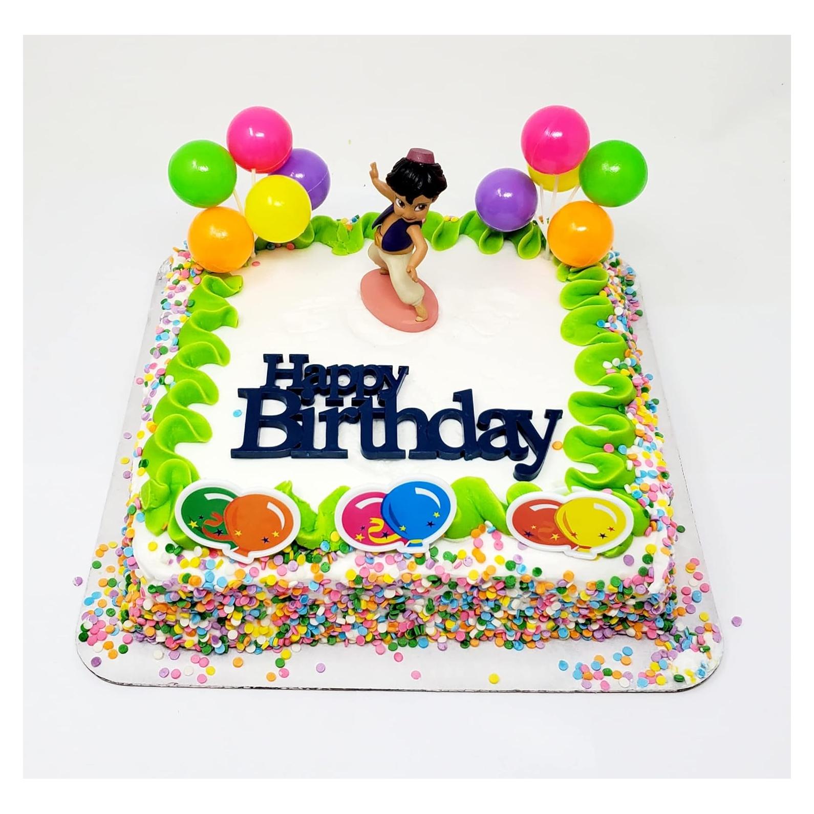 Conjunto de Adornos para Pastel de Cumpleaños Aladino 7 Piezas