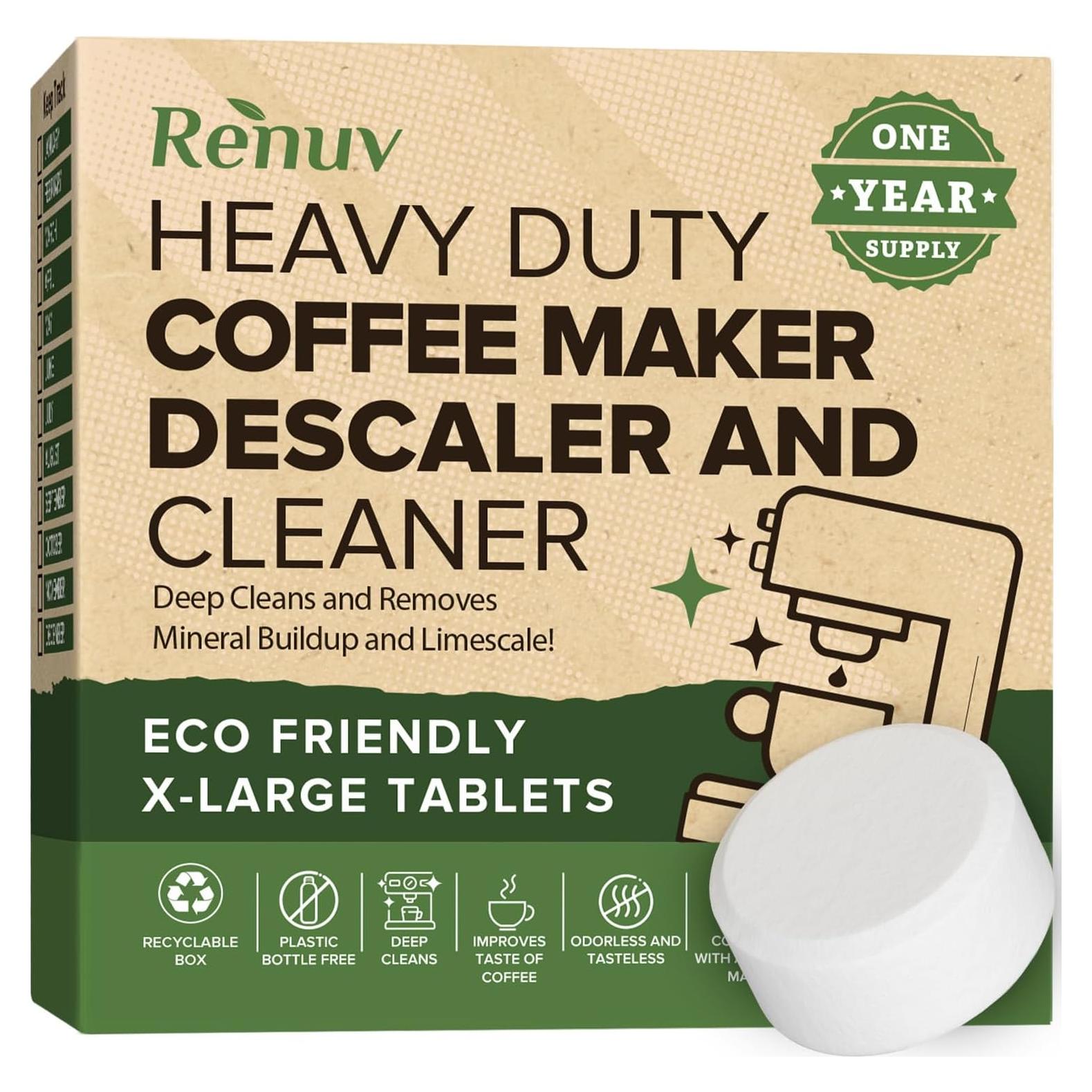 Tabletas Limpiadoras Renuv para Cafeteras - 12 Usos