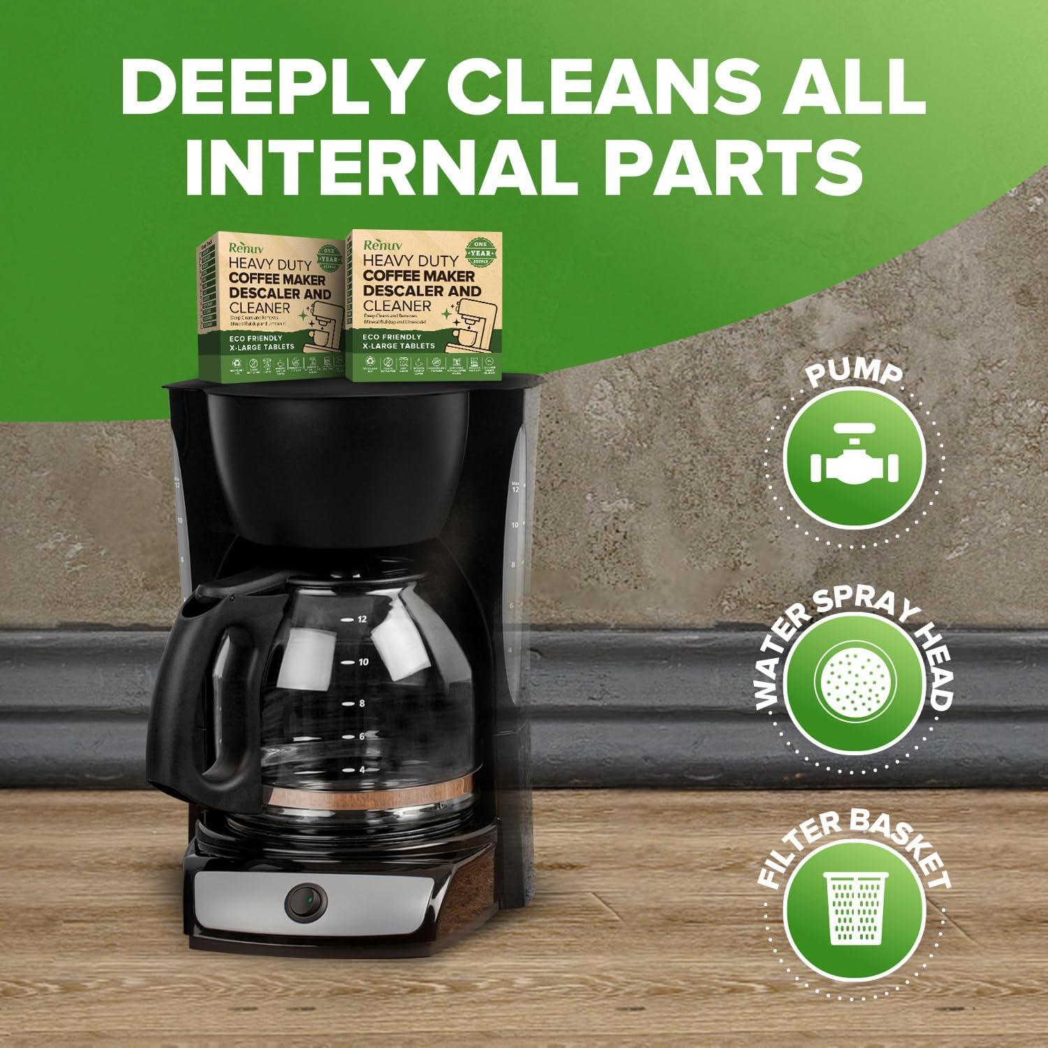 Tabletas Limpiadoras Renuv para Cafeteras - 12 Usos