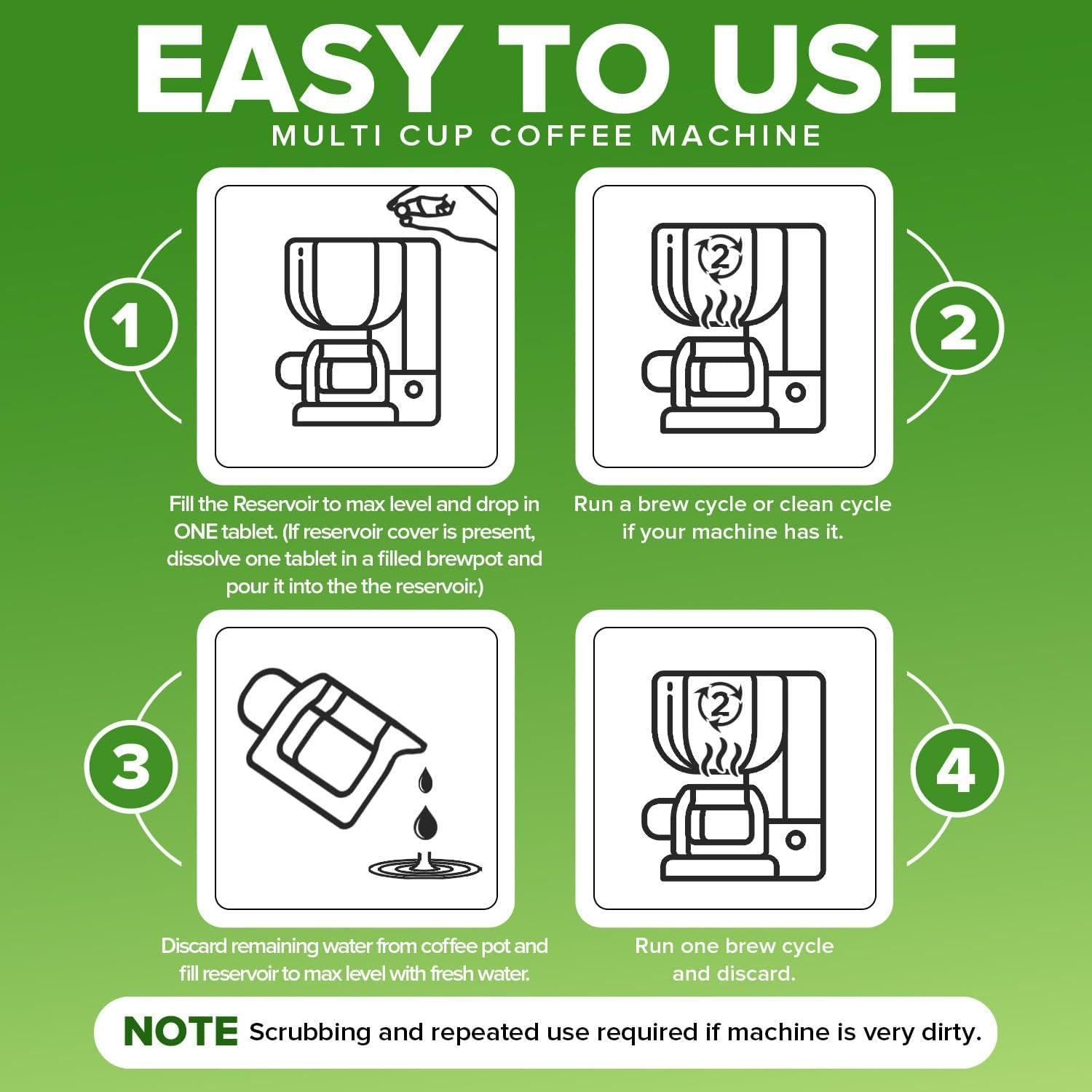 Tabletas Limpiadoras Renuv para Cafeteras - 12 Usos