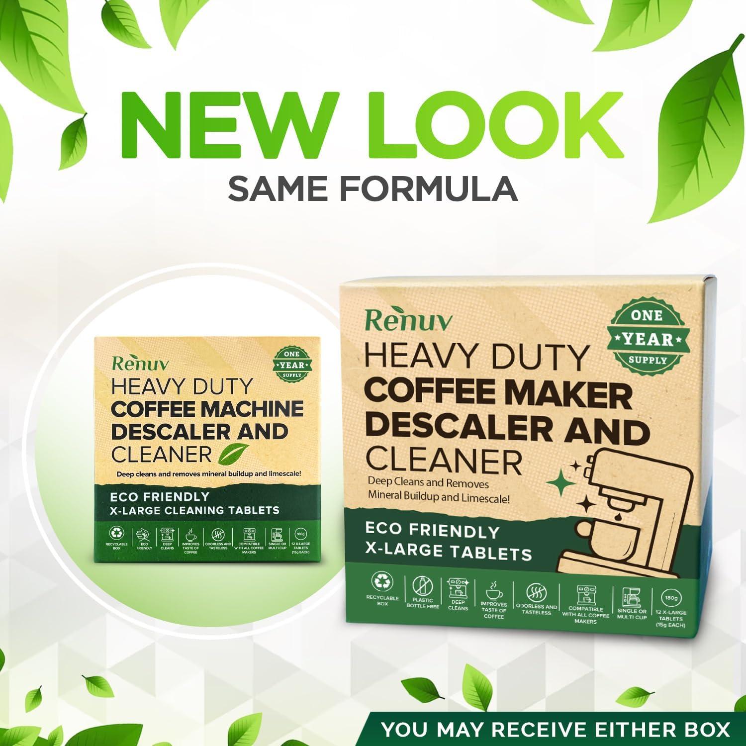 Tabletas Limpiadoras Renuv para Cafeteras - 12 Usos