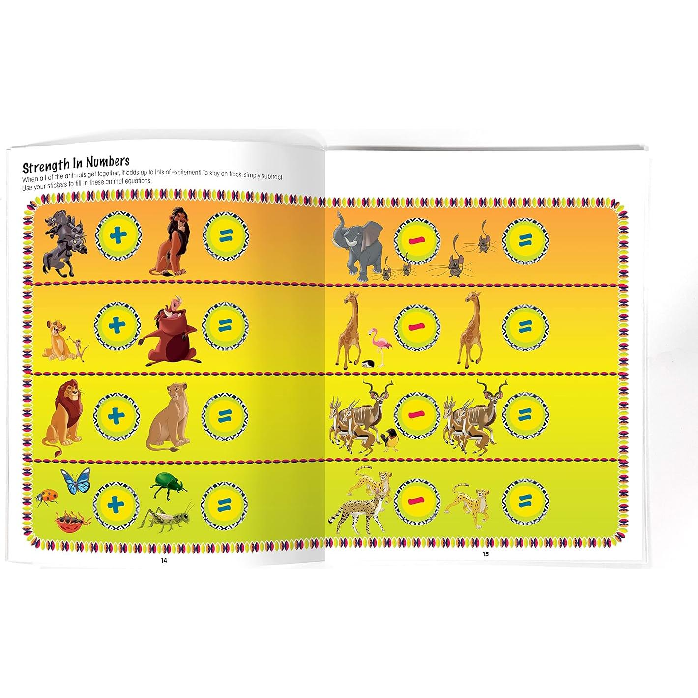 Disney Lion King Sticker Book Treasury - Activity Books for kids, 350 reusable stickers, 96 pages of fun