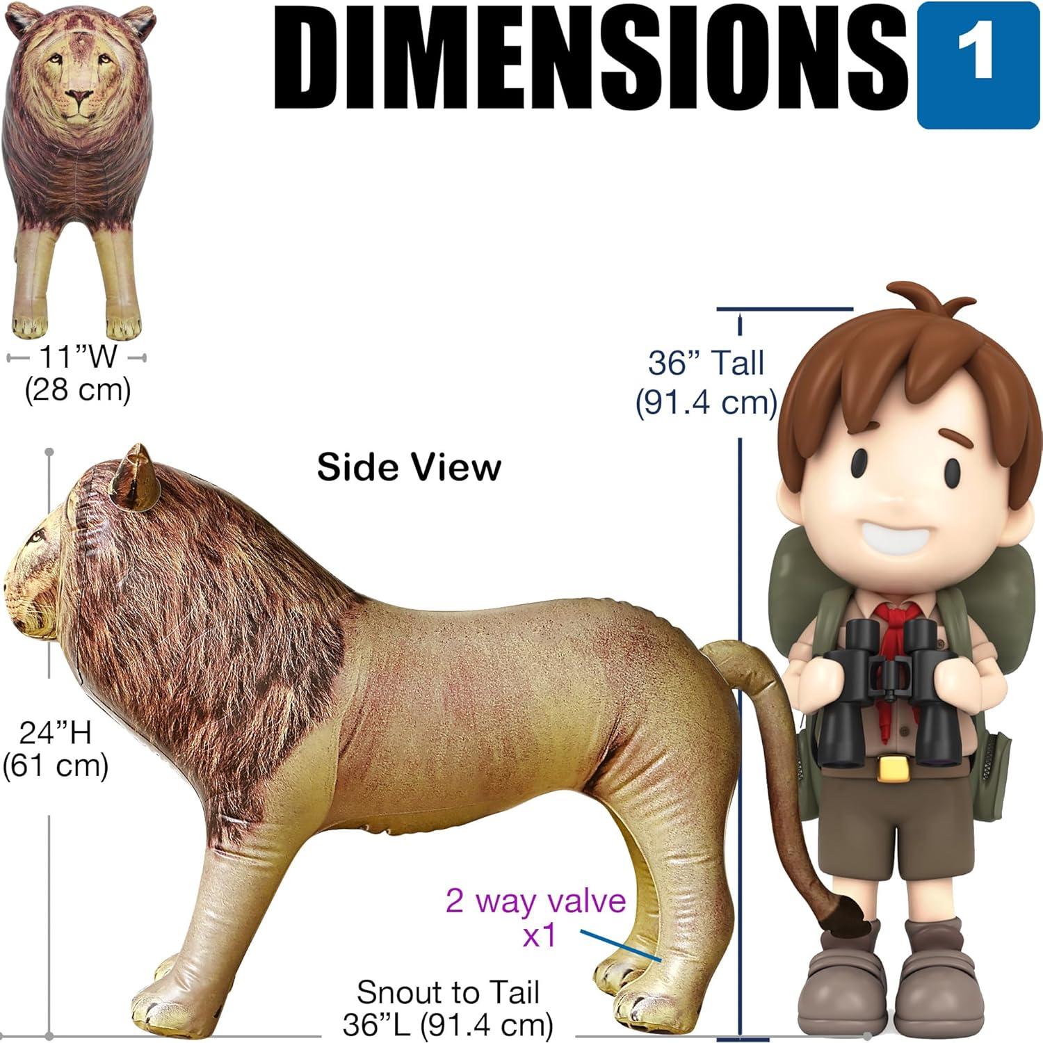 Juguete Inflable León Macho Jet Creations 91.4x61 cm