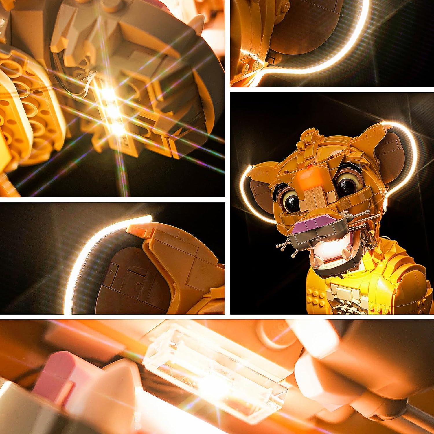 Kit de Iluminación LED Brickshining para Lego Joven Simba 43247