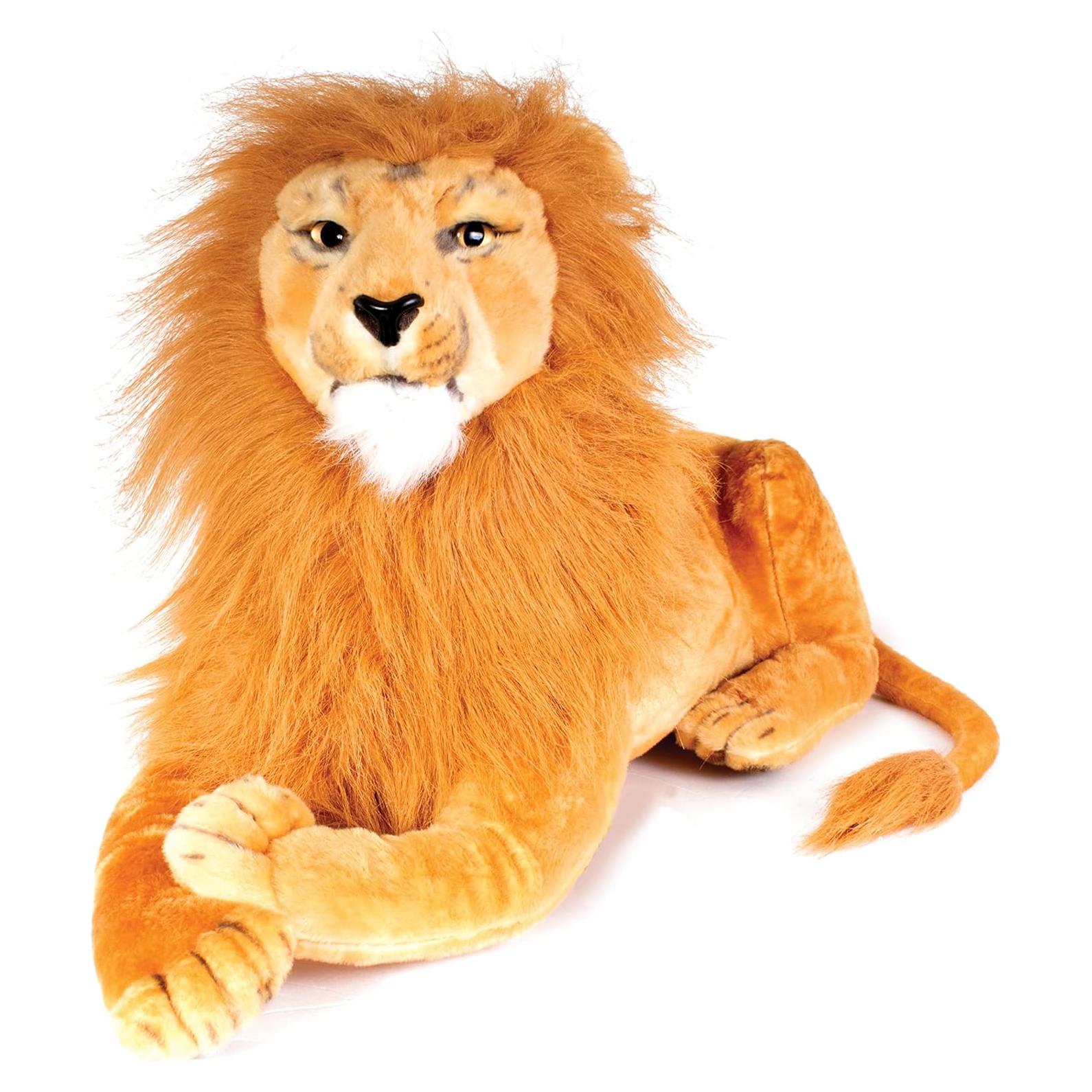 Juguete de Peluche León Realista 39.37 cm - Real Planet