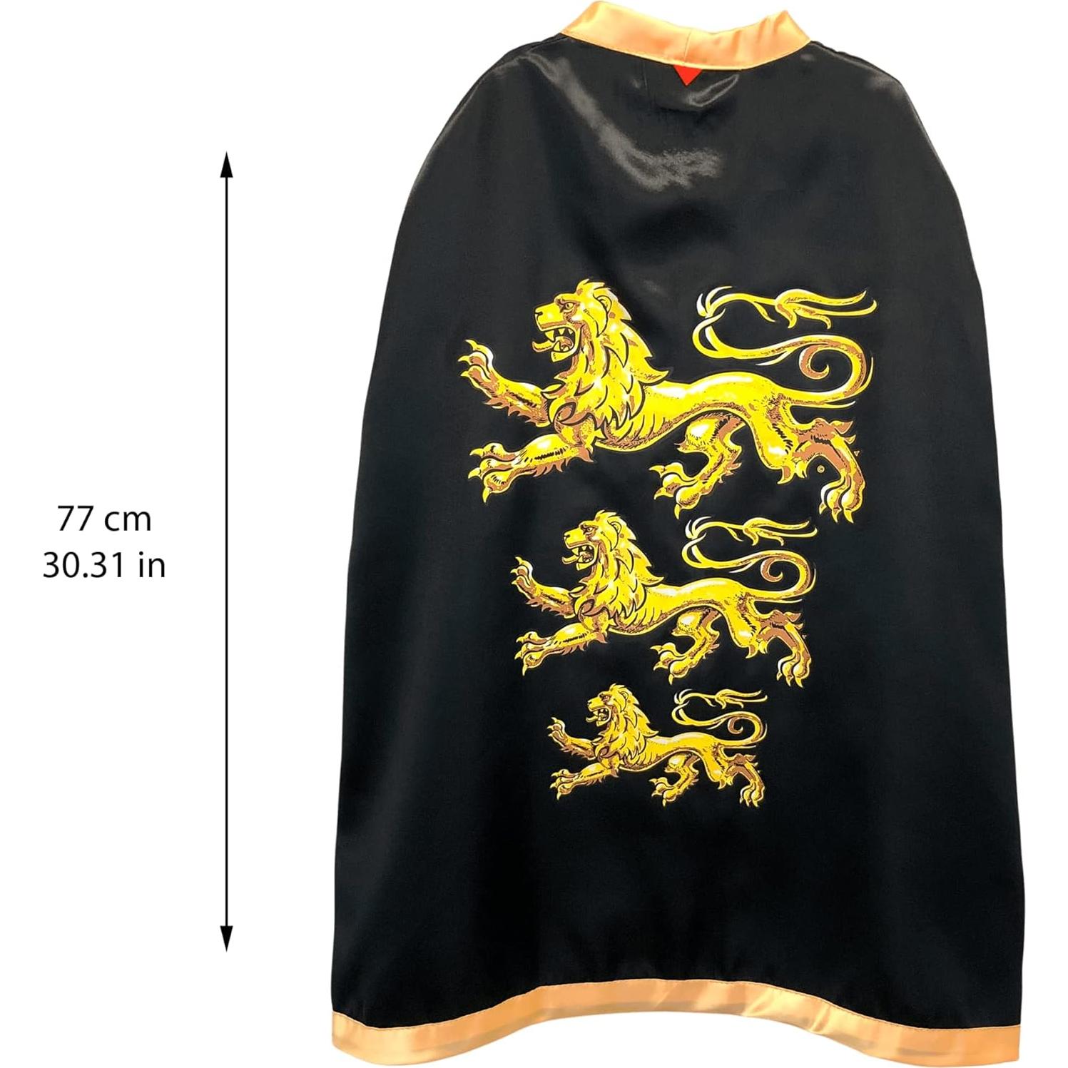 Capa Triple León Rey Liontouch - Juego de Rol para Niños 3-8 Años