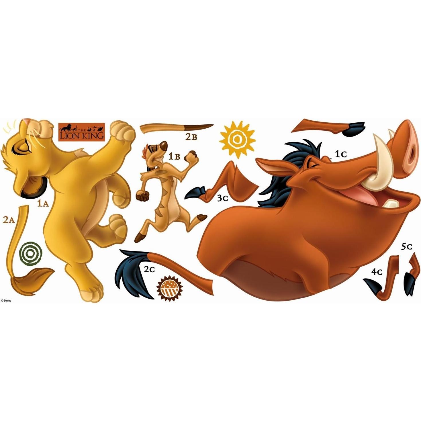 Calcomanías de Pared Gigantes RoomMates El Rey León