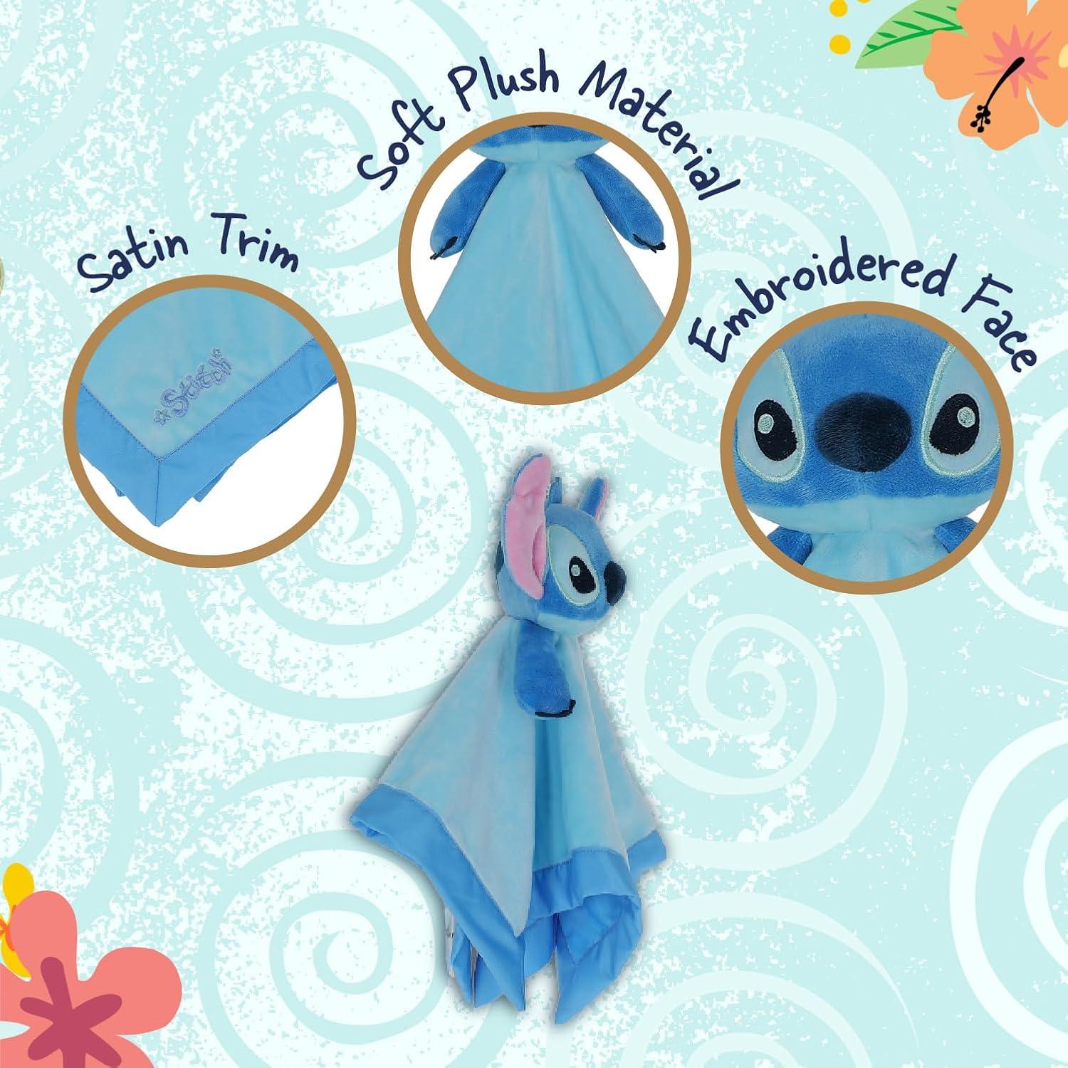 Manta Lovey Lilo y Stitch 30 cm Peluche para Bebés