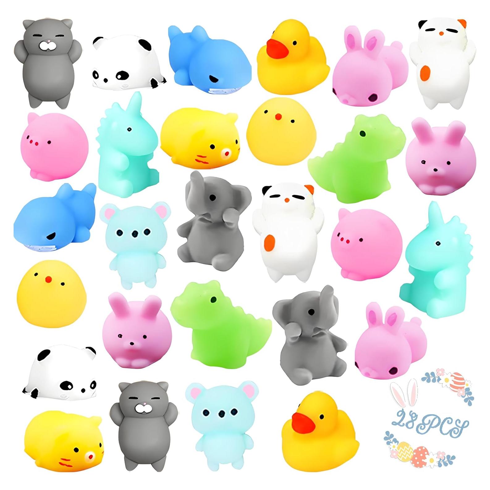 UMEELR 28 Juguetes Squishies Mochi con Tarjetas para Niños